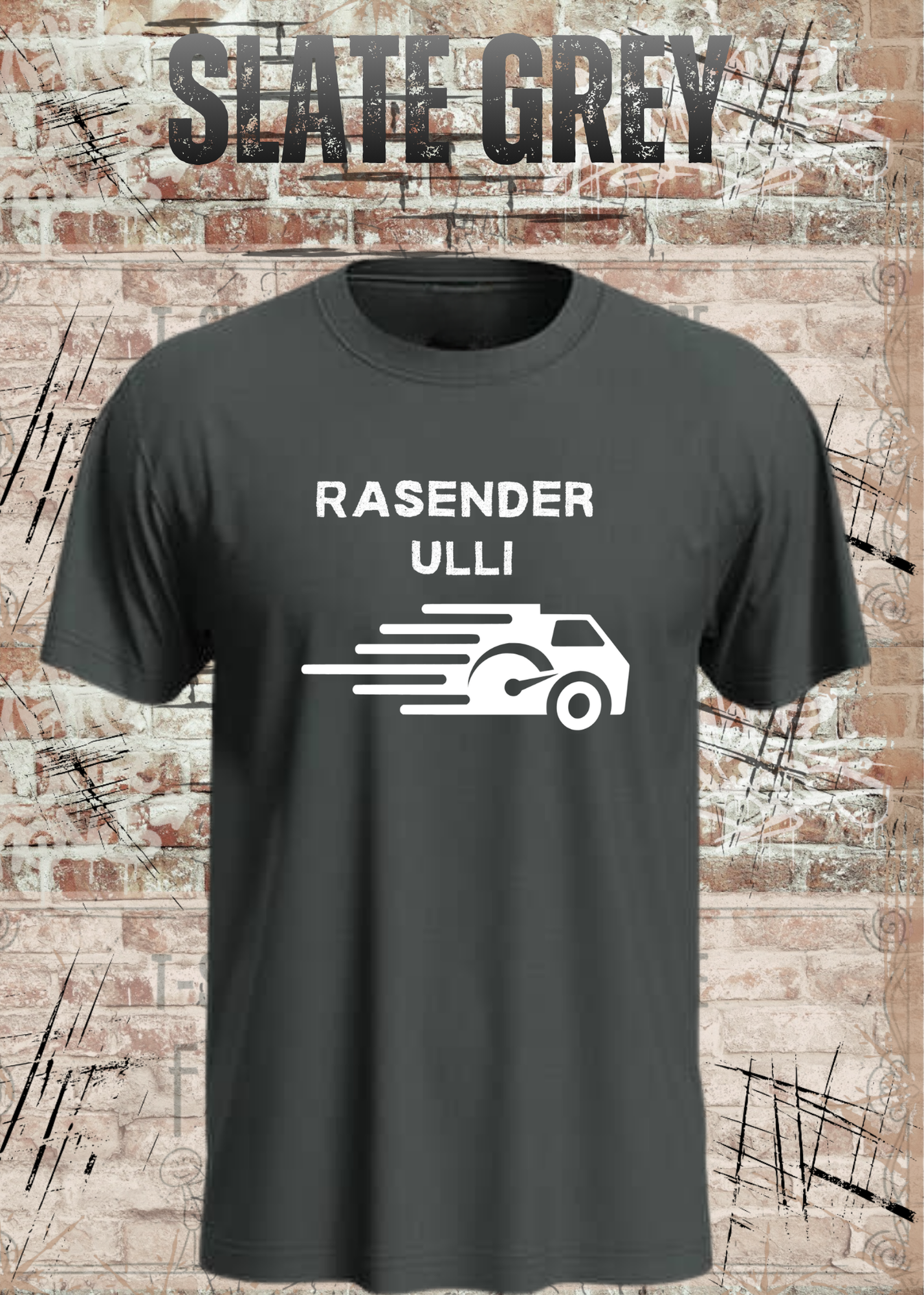 Paketfahrer T-Shirt mit Wunschname – Rasender Wunschname | Lustiges Geschenk für Zusteller