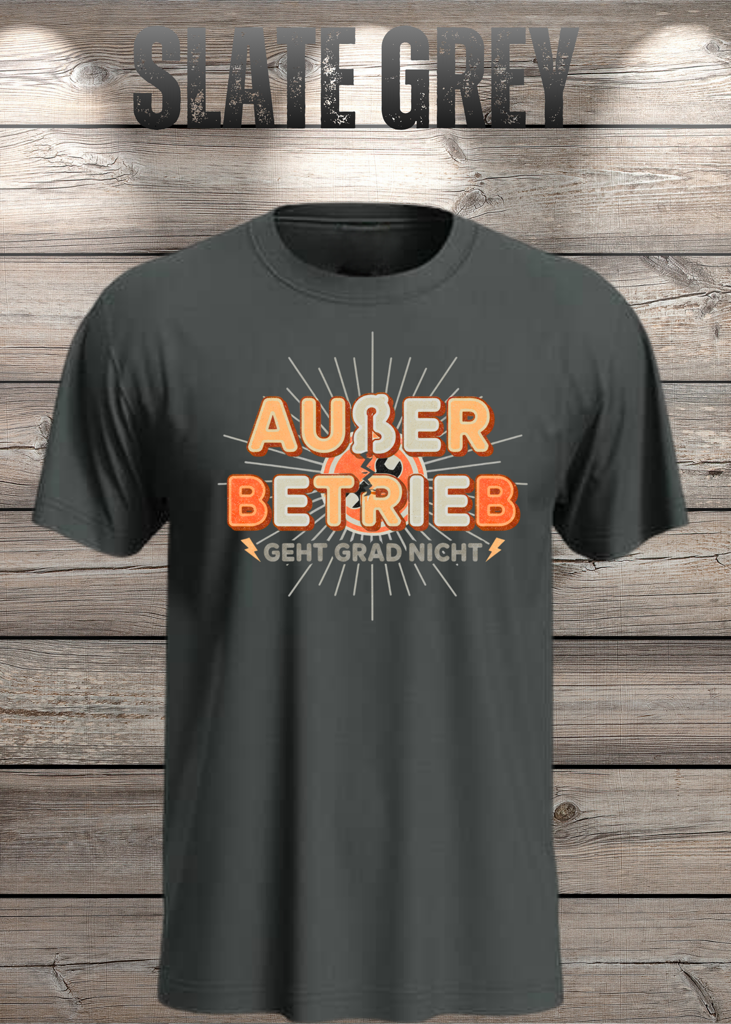 T-Shirt 'Außer Betrieb' - Witziges Spruch-Shirt für Ruhesuchende