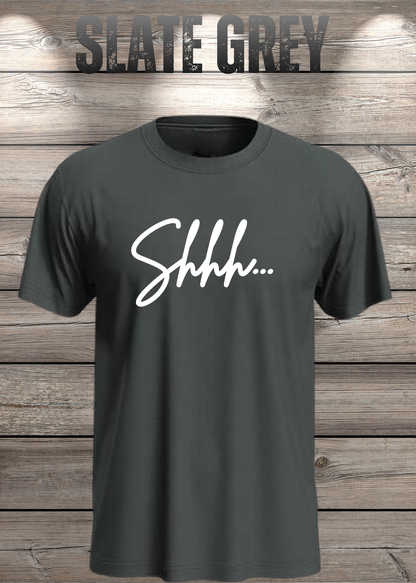 T-Shirt Shhh... in Slate Grey.