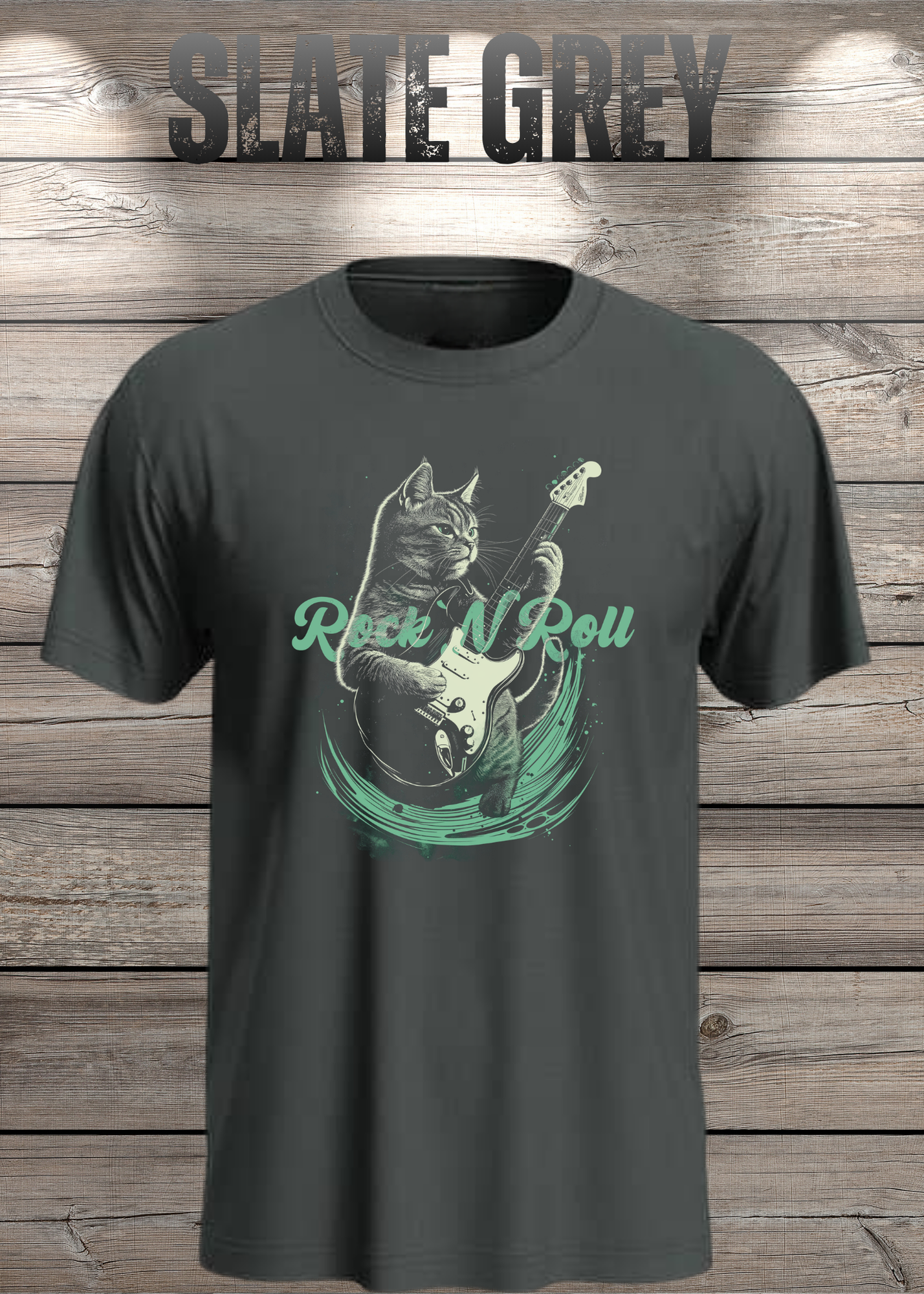 Katzenrocker - Rock n Roll Unisex T-Shirt für Musikliebhaber