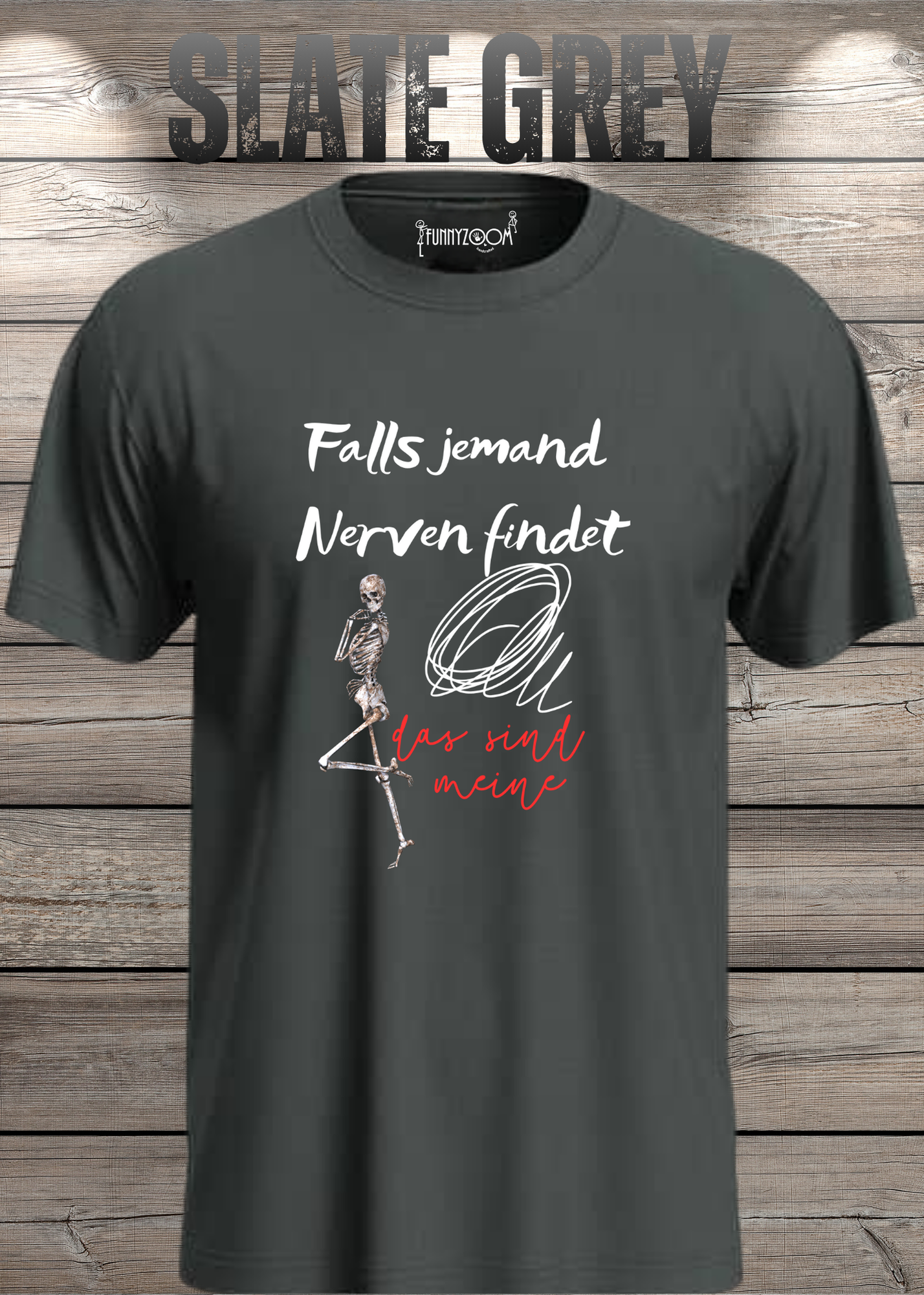 T-Shirt 'Falls jemand Nerven findet das sind meine' - Witziges Geschenk Unisex