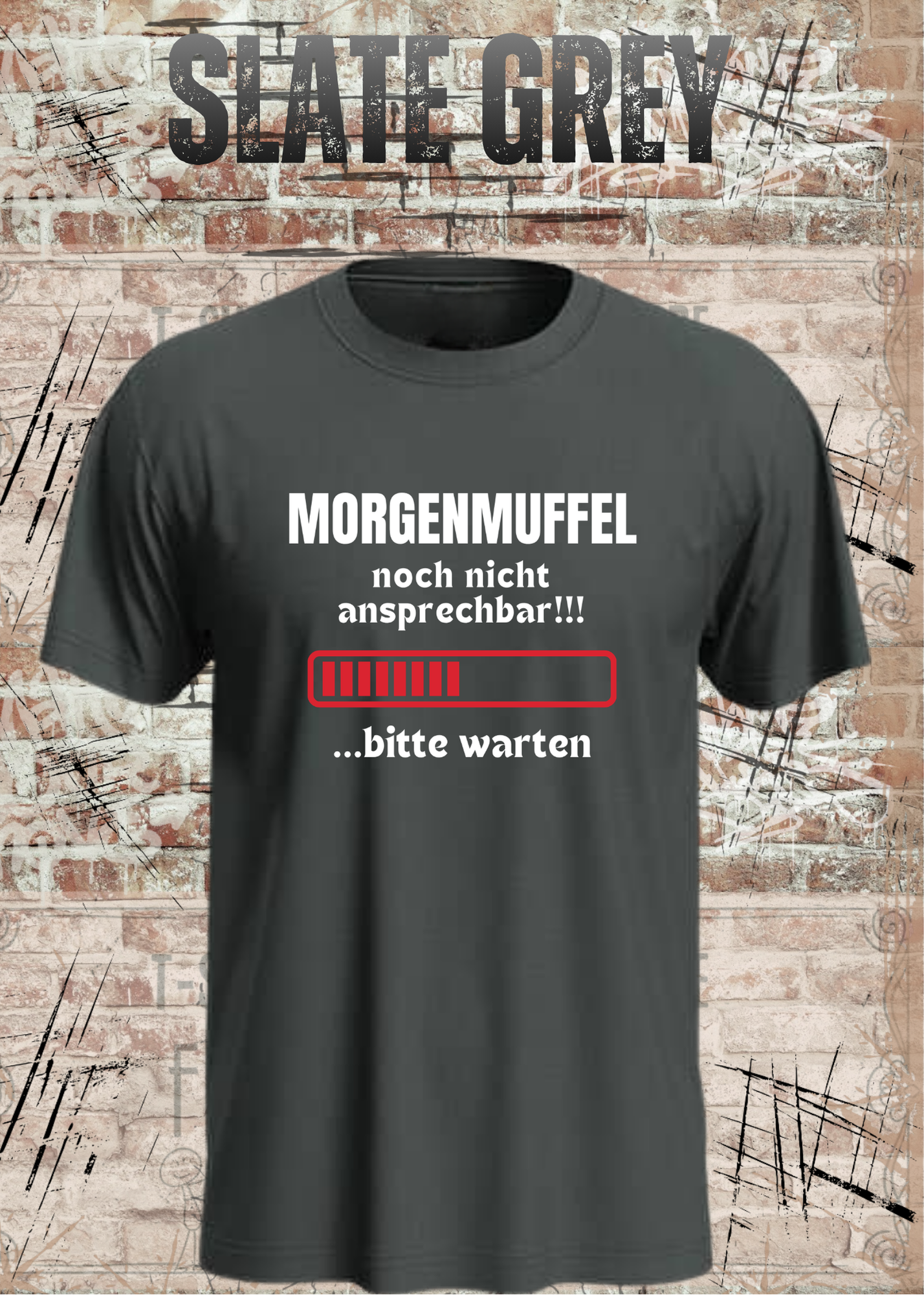 Morgenmuffel T-Shirt „Noch nicht ansprechbar! Bitte warten…“ – Lustiges Kaffee Geschenk Unisex