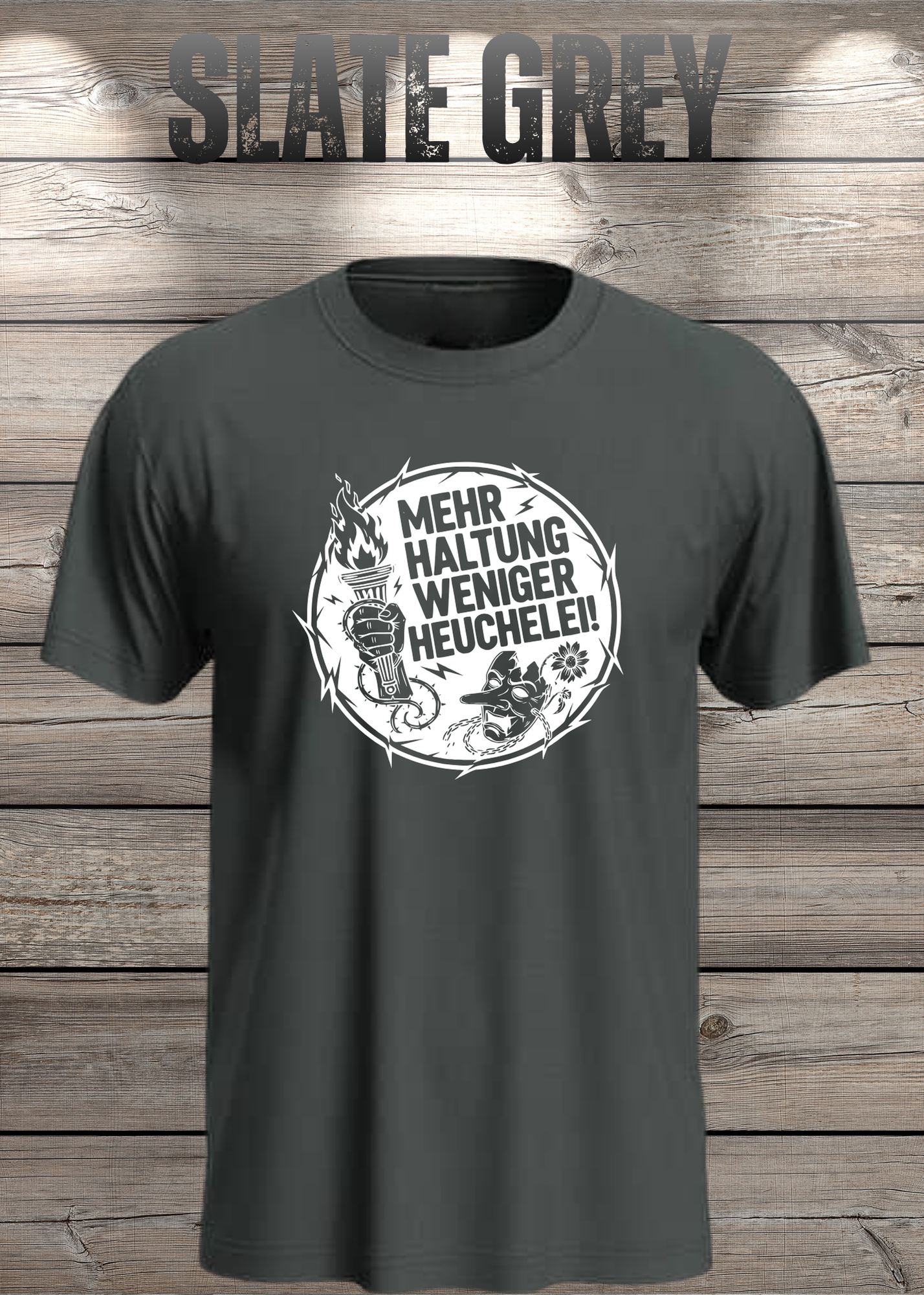 Unisex T-Shirt Mehr Haltung weniger Heuchelei