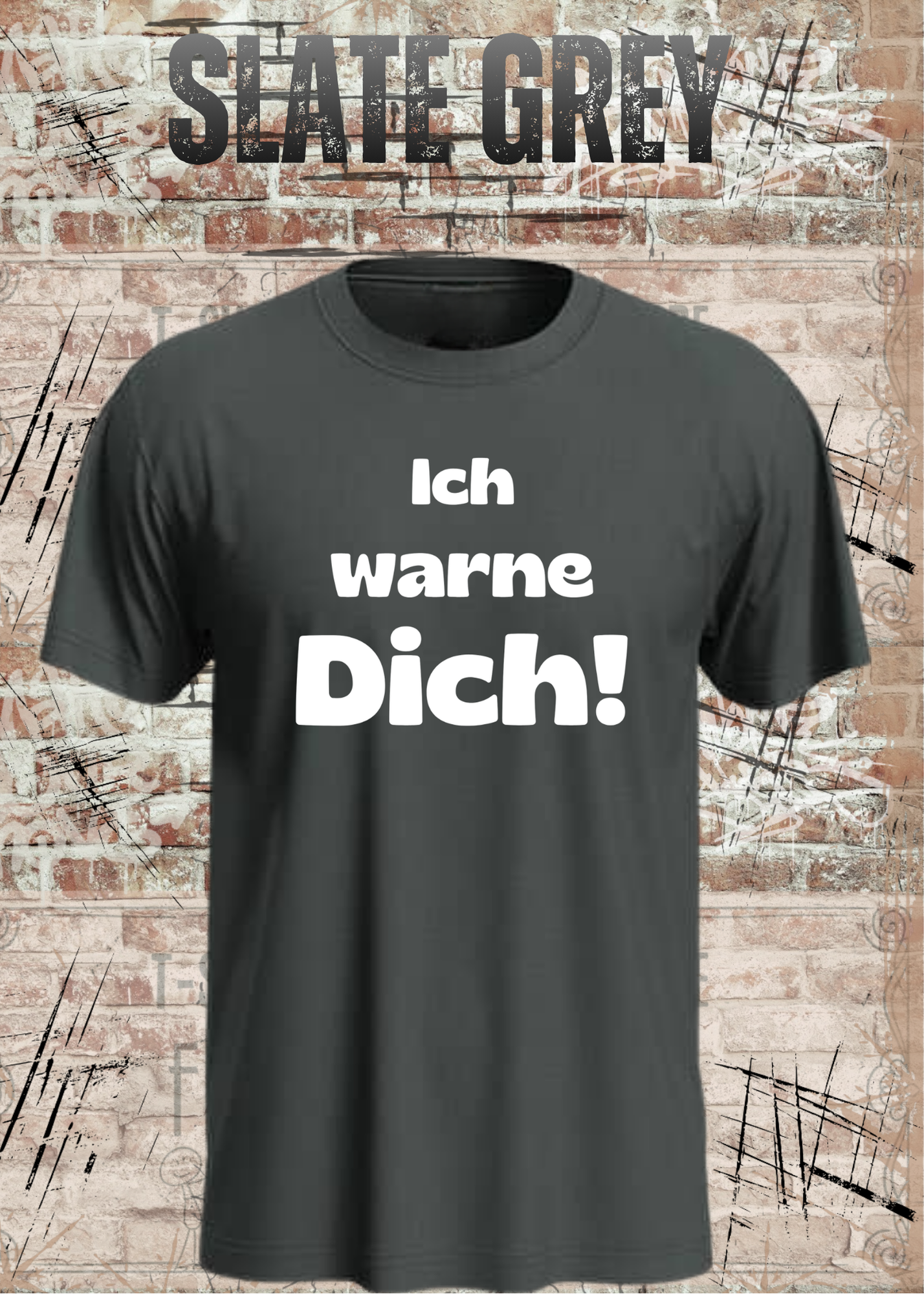 Ich warne Dich! Lustiges Spruch T-Shirt | Witziges Unisex Humor Shirt für Damen & Herren