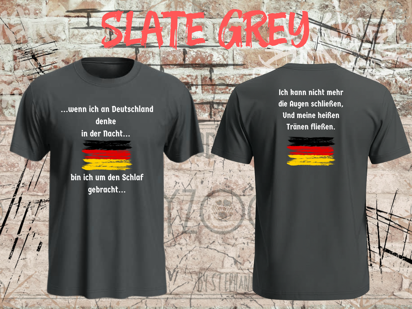 Heinrich Heine T-Shirt „Wenn ich an Deutschland denke“ – Literatur Shirt Unisex