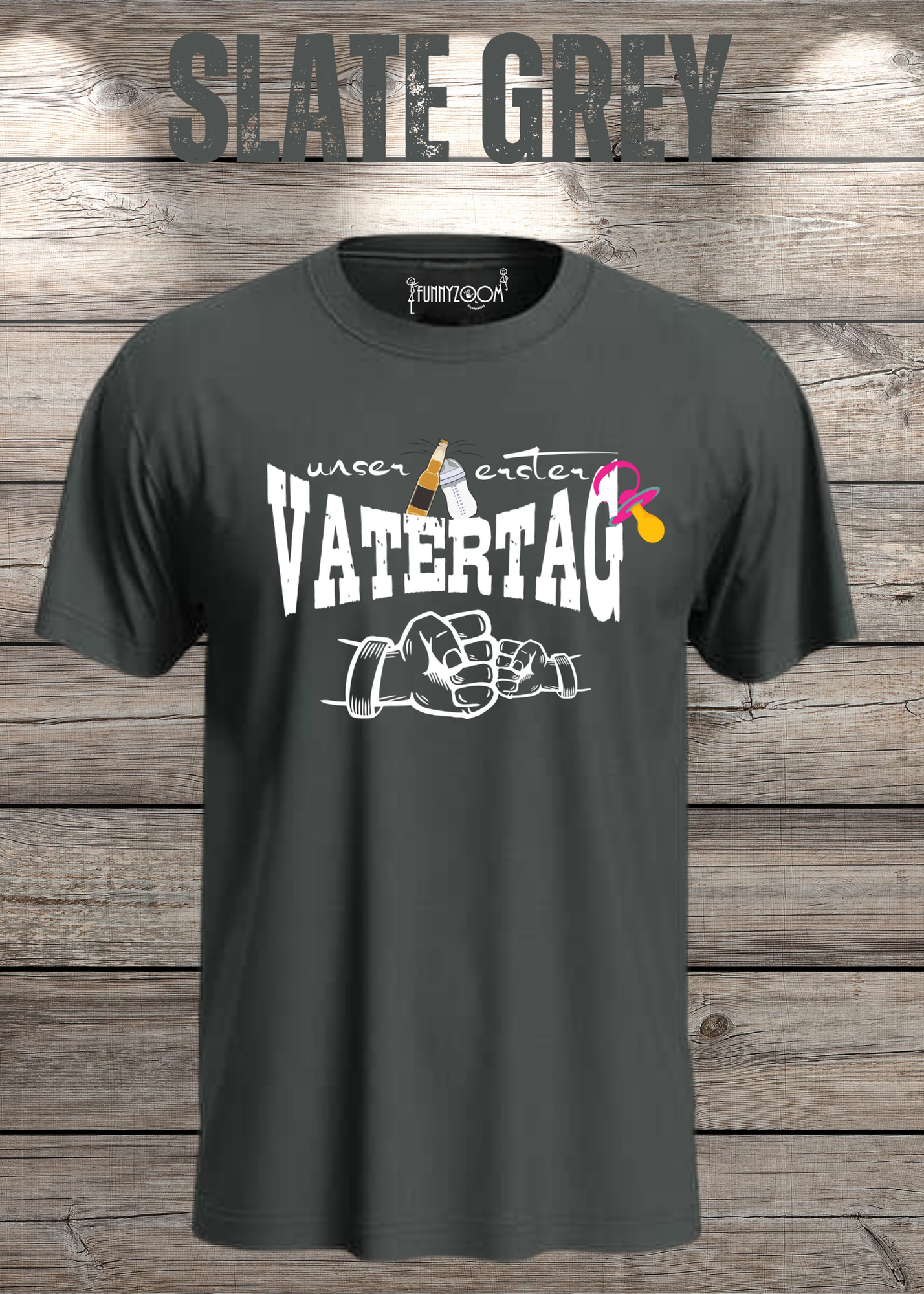 Herren T-Shirt für Papas mit Mädels Unser erster Vatertag Partnerschirt Vater Tochter T-Shirt Geschenkidee Witziges Papa T-Shirt