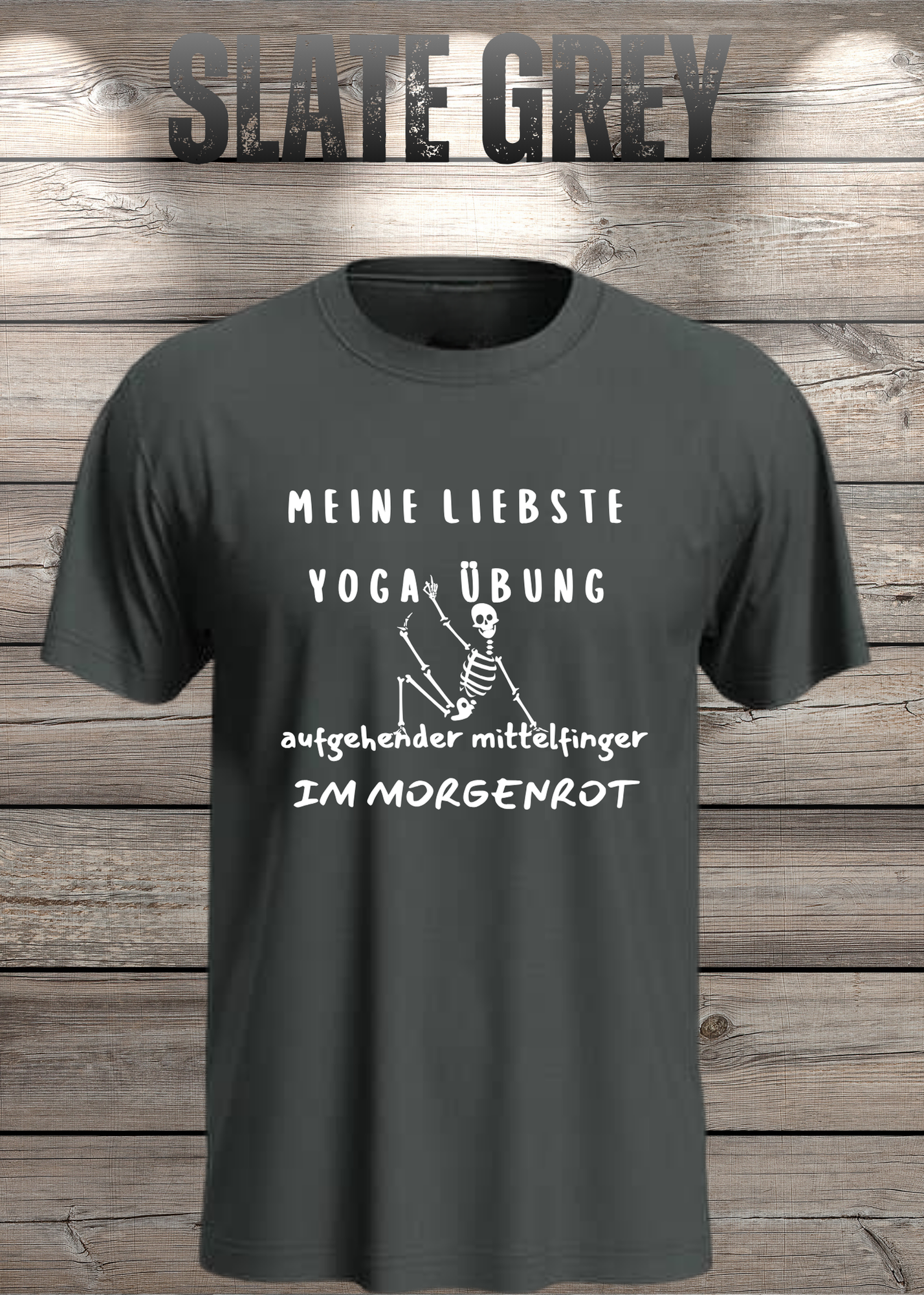 Meine liebste Yoga Übung: Aufgehender Mittelfinger im Morgenrot - Witziges T-Shirt Unisex