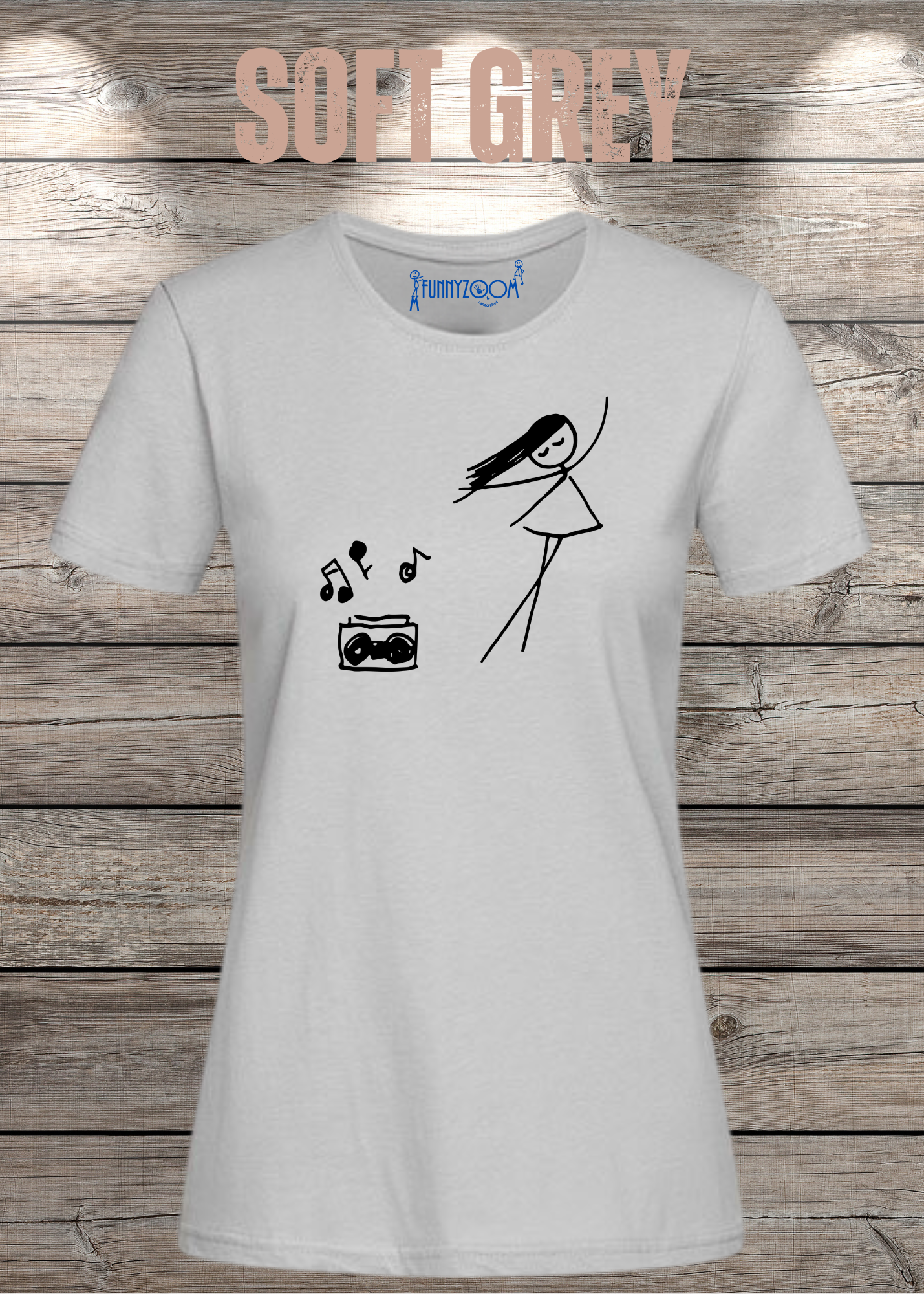Damen T-Shirt Music for Life - T-Shirt Geschenkidee, lustiges T-Shirt, T-Shirt Musik, witziges T-Shirt, Freizeit T-Shirt Musik