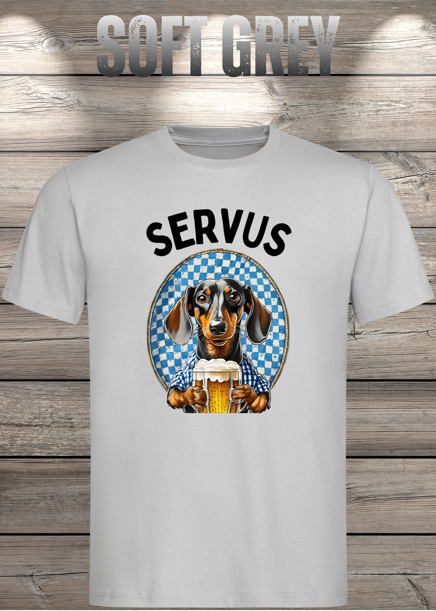 Servus Dackel Bayern Bier T-Shirt - Witzige Geschenkidee Unisex