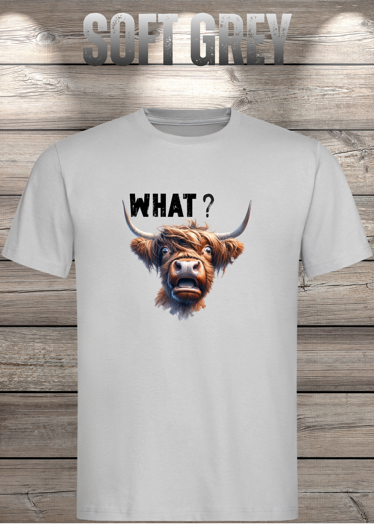 What?! Highland Kuh Unisex T-Shirt - Verwirrt aber Süß!