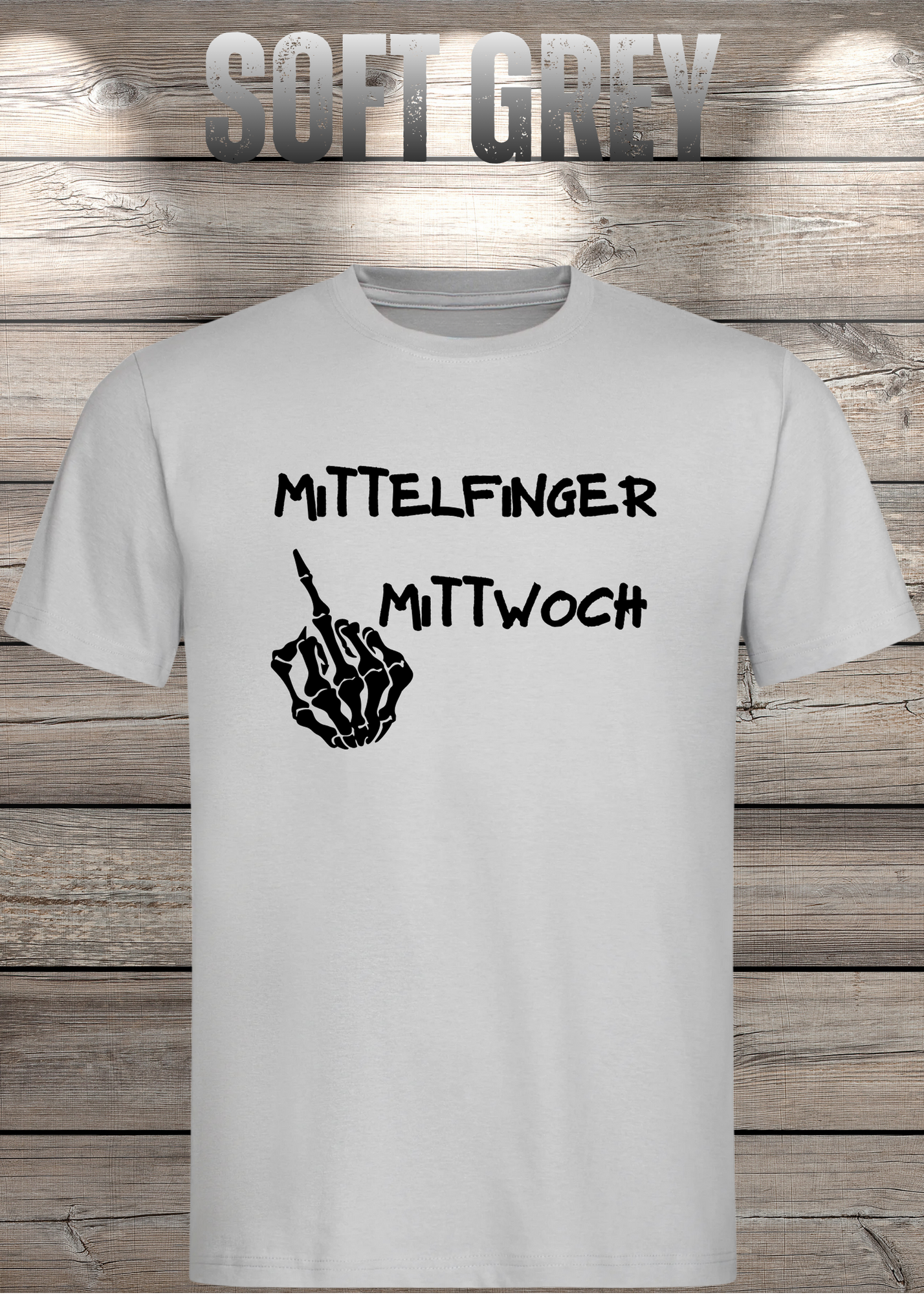 T-Shirt Mittelfinger Mittwoch Lustige Sprüche Geschenkidee Geburtstag Freizeit Unisex viele Farben