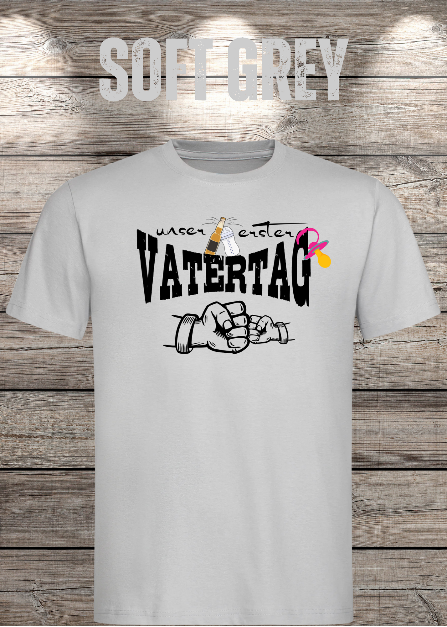 Herren T-Shirt für Papas mit Mädels Unser erster Vatertag Partnerschirt Vater Tochter T-Shirt Geschenkidee Witziges Papa T-Shirt