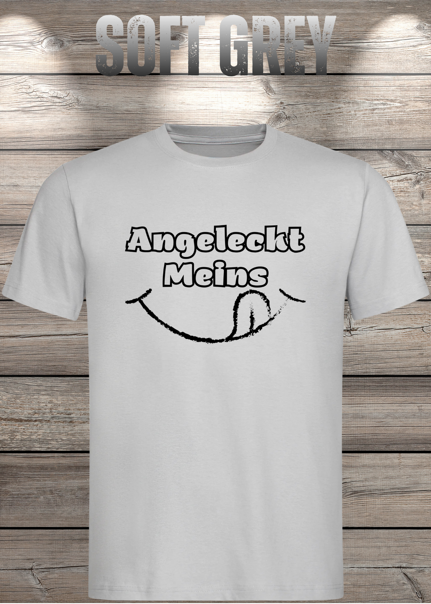 T-Shirt Angeleckt Meins - Lustige Sprüche Geschenkidee - Geburtstag Freizeit Unisex viele Farben
