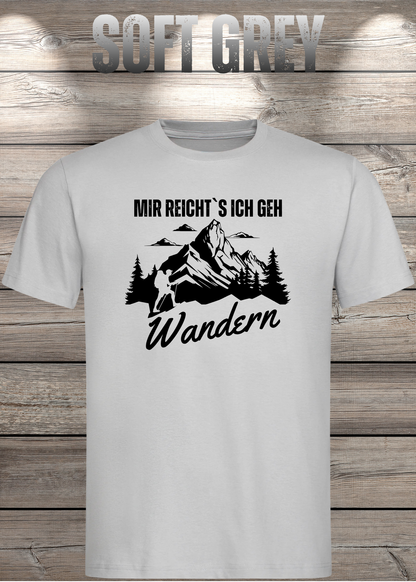 T-Shirt 'Mir reichts ich geh wandern!' - Witziges Wanderer Geschenk Unisex