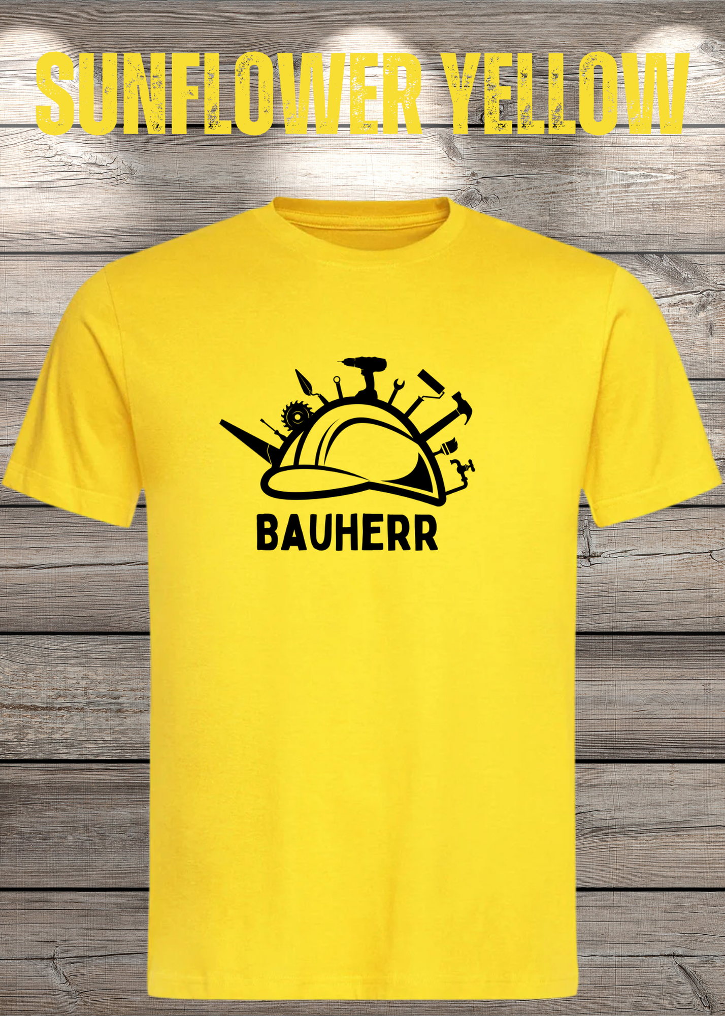 Herren T-Shirt Bauherr Geschenkidee für Hausbesitzer Witziges T-Shirt mit Spruch Lustiges Freizeit T-Shirt Haus bauen