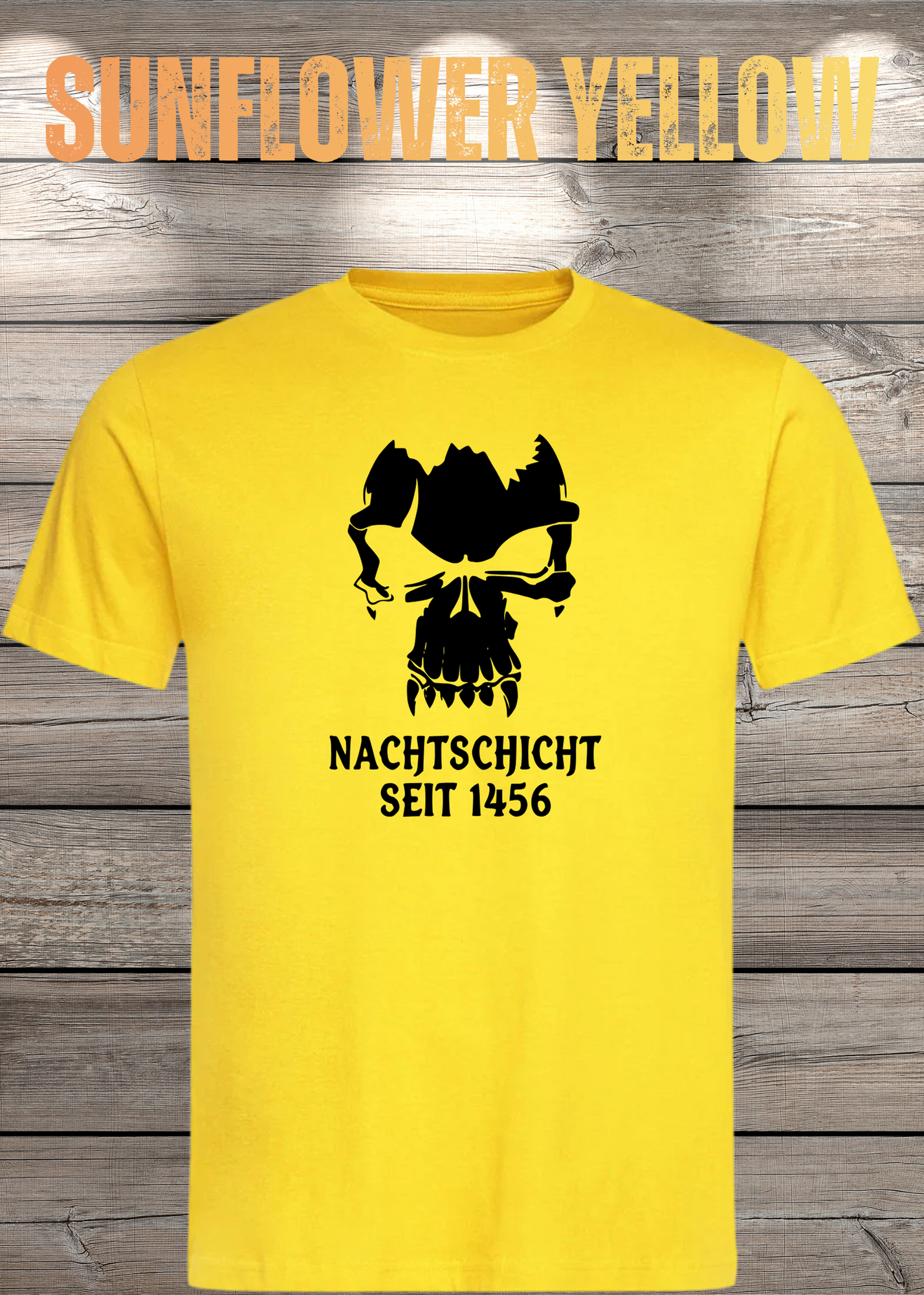 Gothic T-Shirt Skull Totenkopf Vampir Nachtschicht seit 1456 – Unisex Geschenkidee