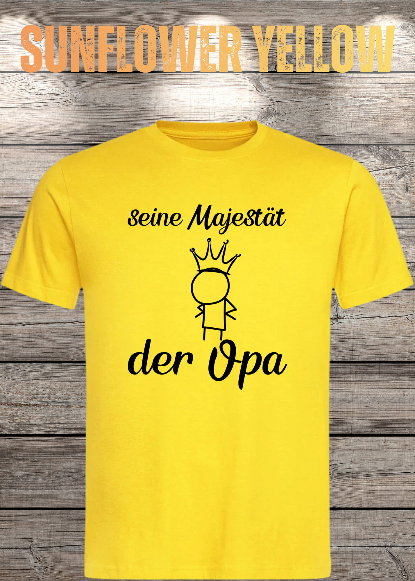 Herren T-Shirt Seine Majestät der Opa - Geburtstagsgeschenk für Opas - Lustiges Geschenk mit Spruch