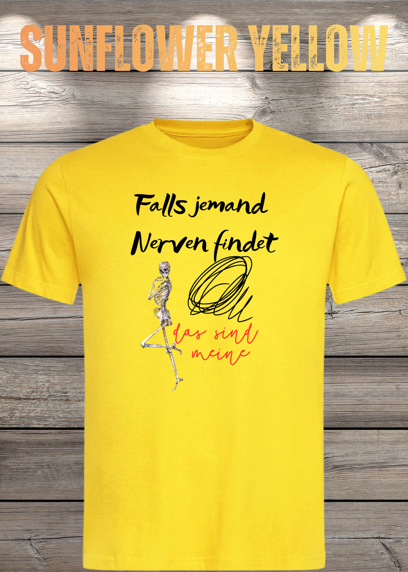 T-Shirt 'Falls jemand Nerven findet das sind meine' - Witziges Geschenk Unisex