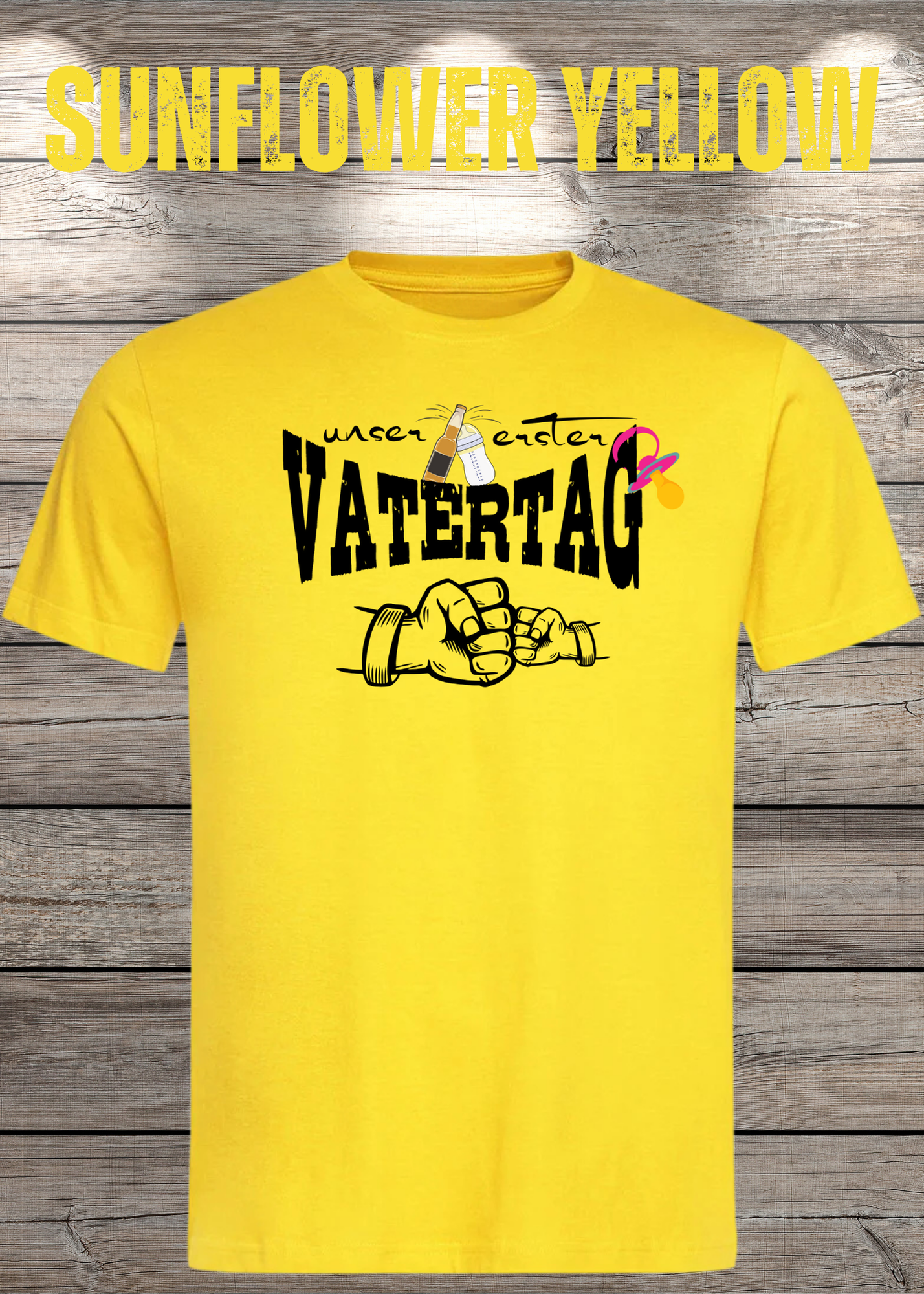 Herren T-Shirt für Papas mit Mädels Unser erster Vatertag Partnerschirt Vater Tochter T-Shirt Geschenkidee Witziges Papa T-Shirt