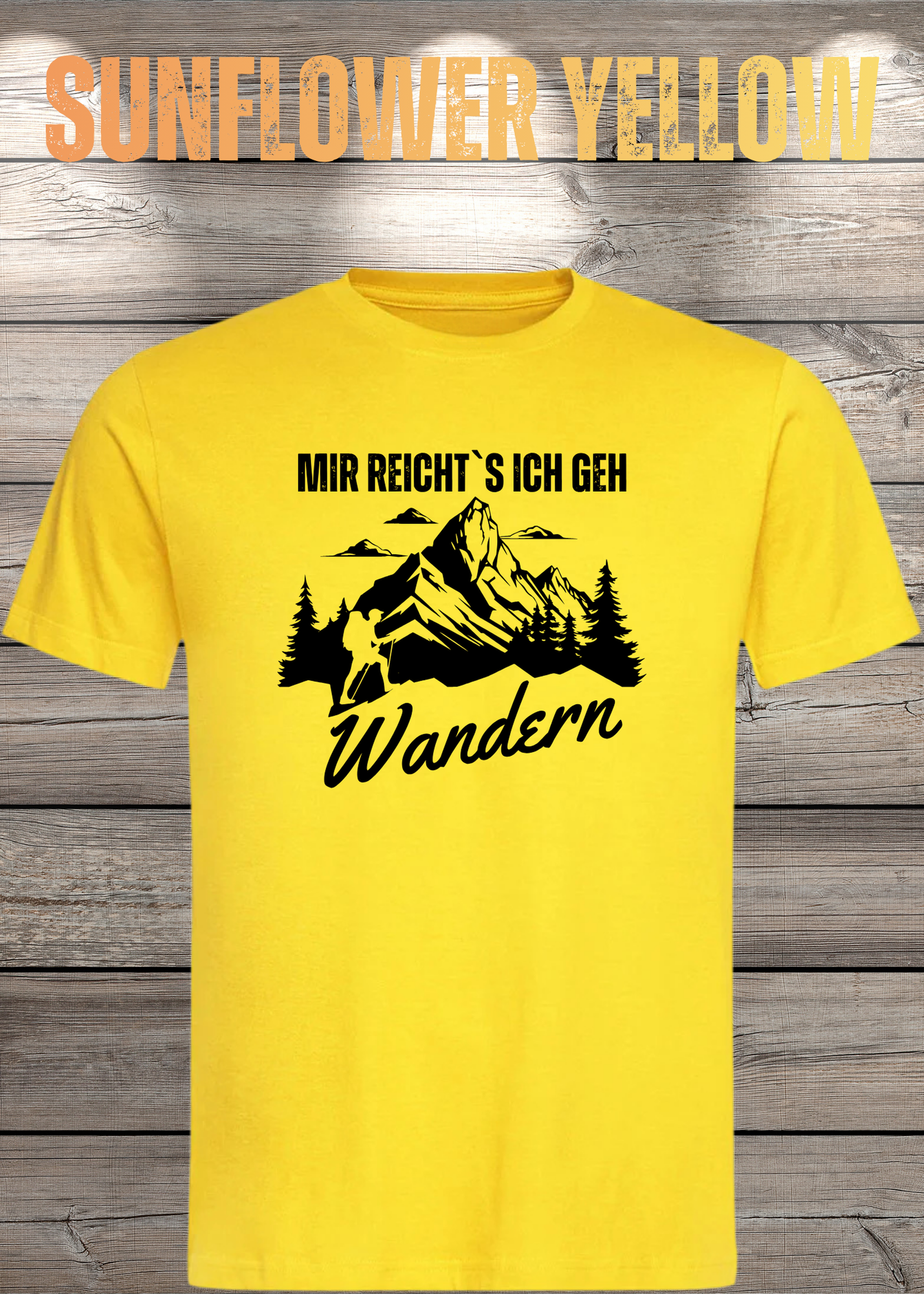 T-Shirt 'Mir reichts ich geh wandern!' - Witziges Wanderer Geschenk Unisex
