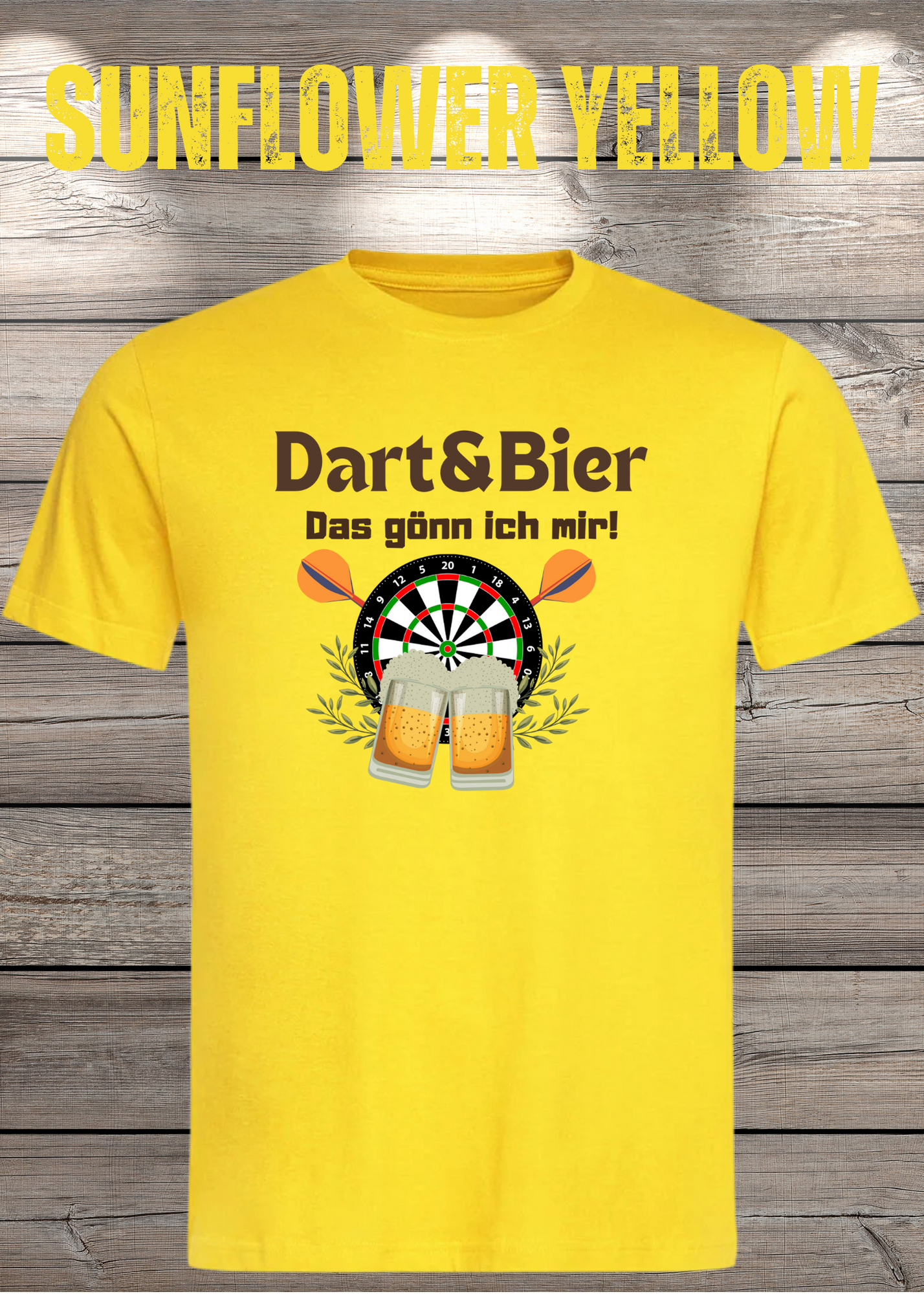 T-Shirt Dart & Bier das Gönn ich mir Witziges T-Shirt mit Spruch Geschenkidee Unisex