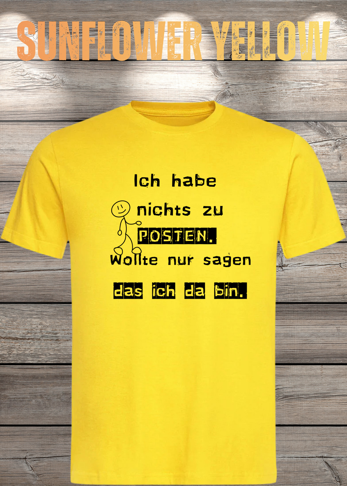 T-Shirt 'Ich habe nichts zu posten wollte nur sagen das ich da bin' - Social Media Humor
