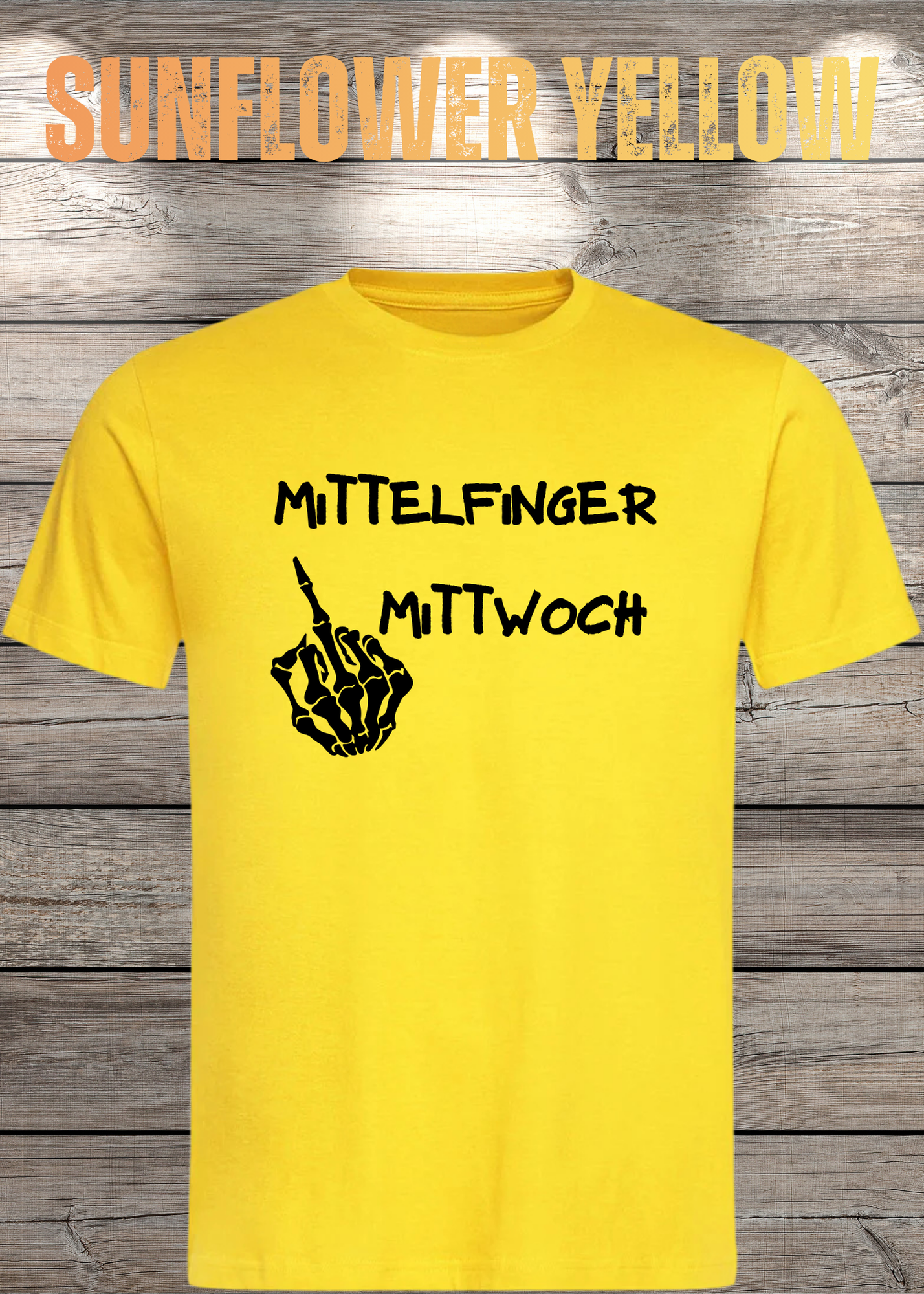 T-Shirt Mittelfinger Mittwoch Lustige Sprüche Geschenkidee Geburtstag Freizeit Unisex viele Farben