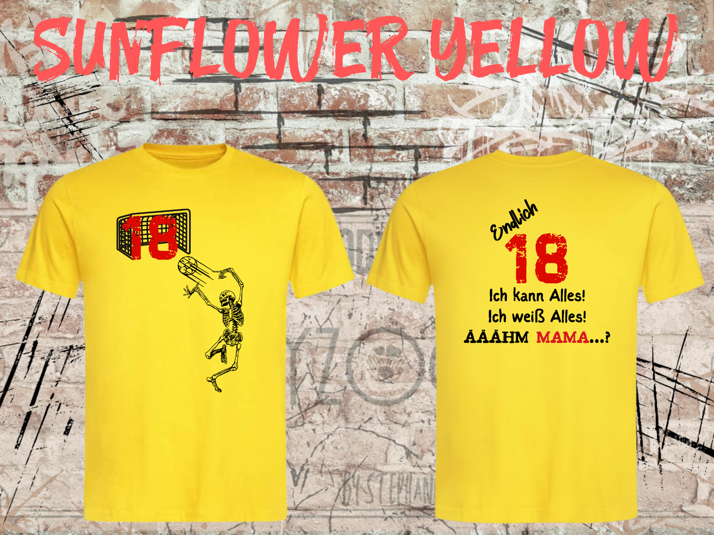 T-Shirt Endlich 18 - Ich kann alles, ich weiß alles, Ähh Mama! Lustiges Geschenk