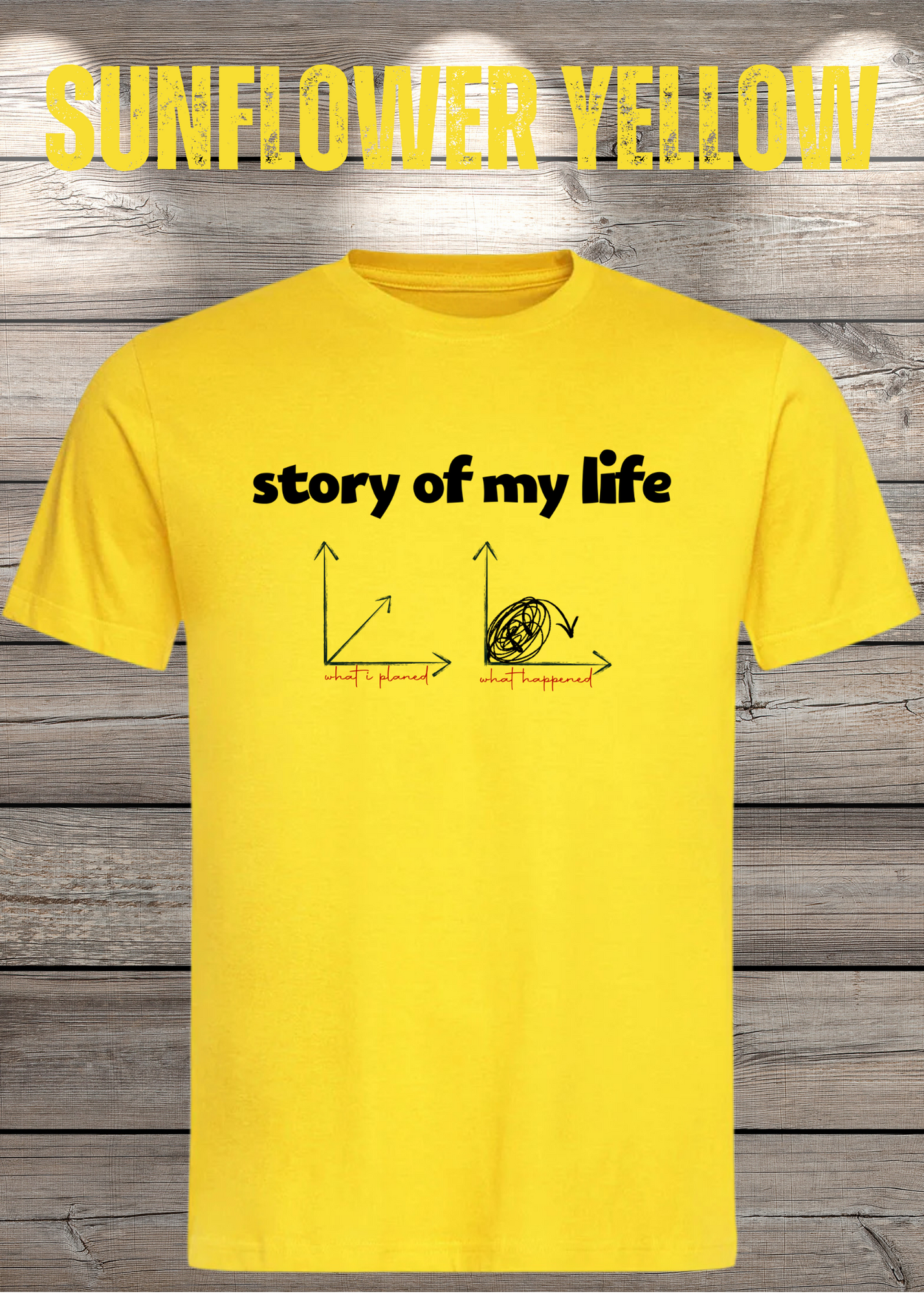 T-Shirt Story of my life Witziges T-Shirt mit Diagramm Geschenkidee Unisex