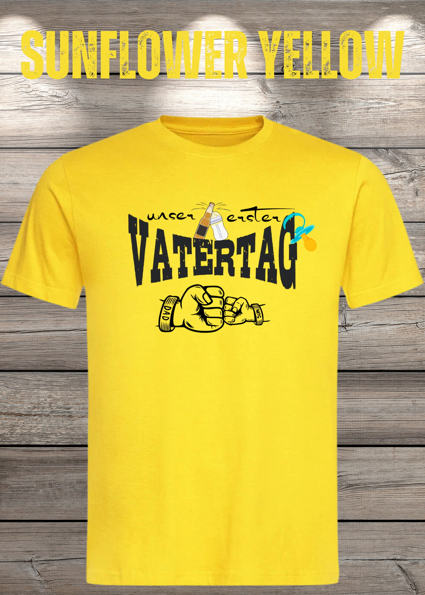 Herren T-Shirt für Papas mit Jungs Unser erster Vatertag Partnerschirt Vater Sohn T-Shirt Geschenkidee Witziges Papa T-Shirt