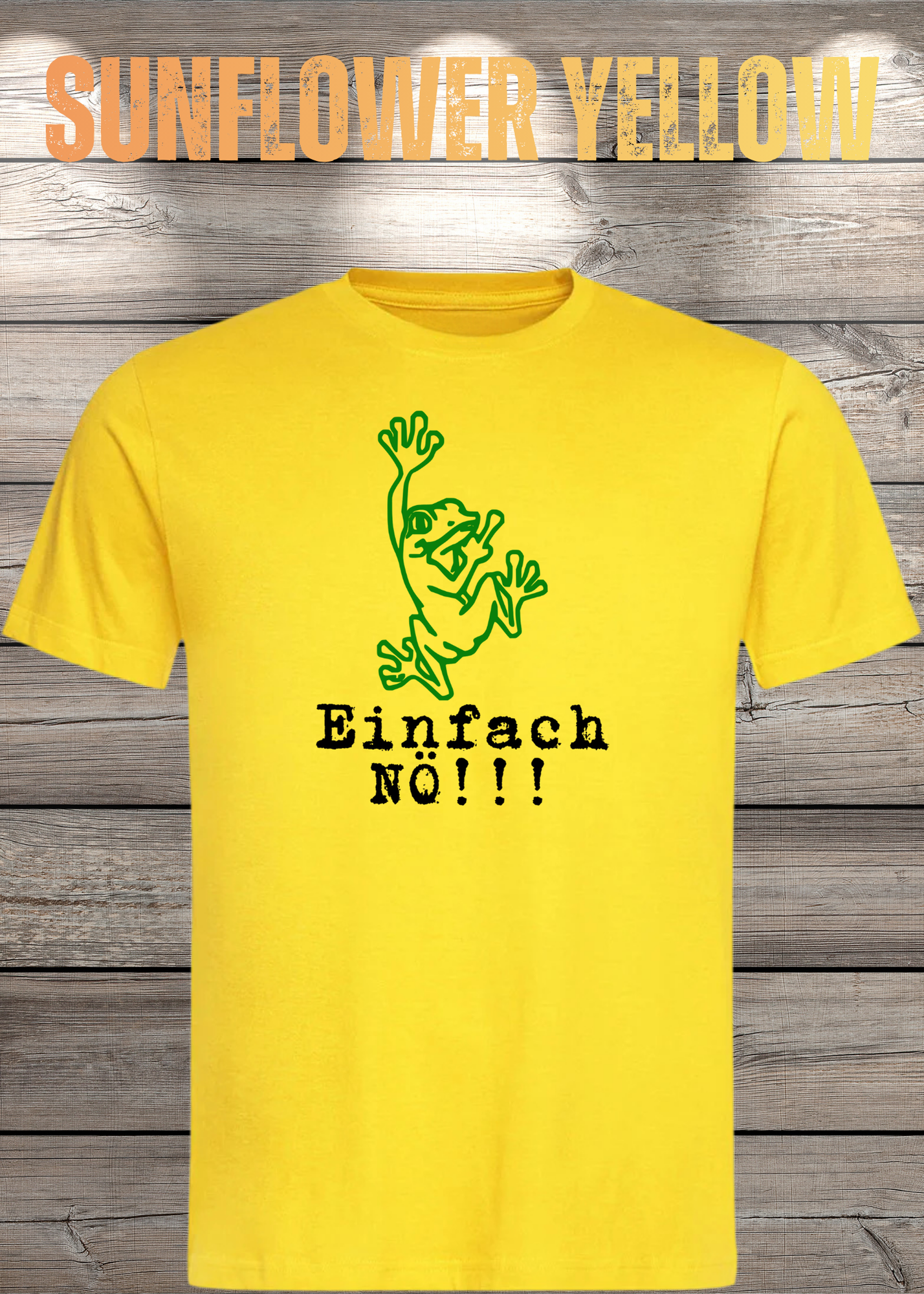 T-Shirt Einfach NÖ!!! Lustige Sprüche Geschenkidee Geburtstag Freizeit Frosch Unisex viele Farben