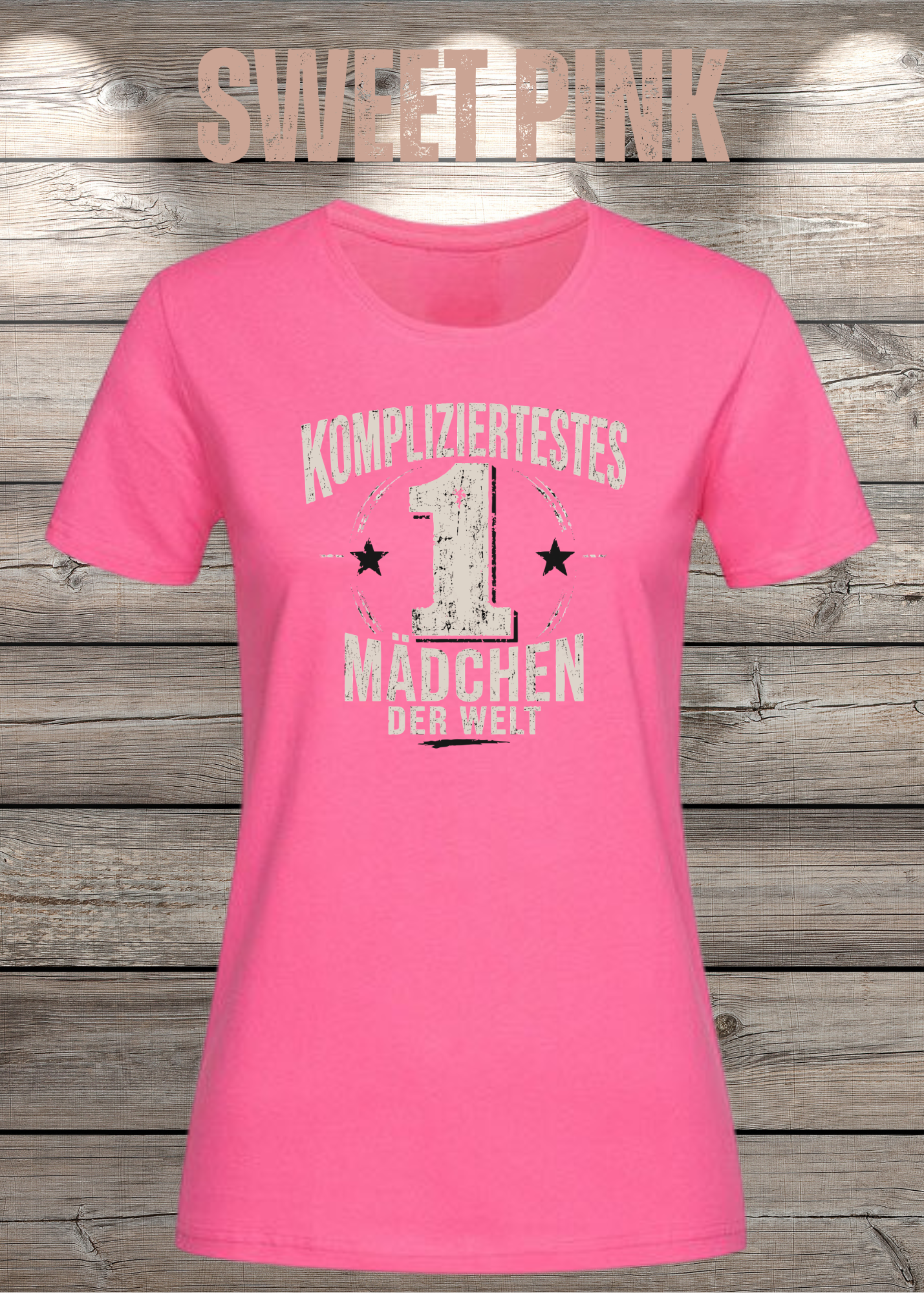 Kompliziertestes Mädchen der Welt – Lustiges Damen T-Shirt | Witziges Statement Shirt