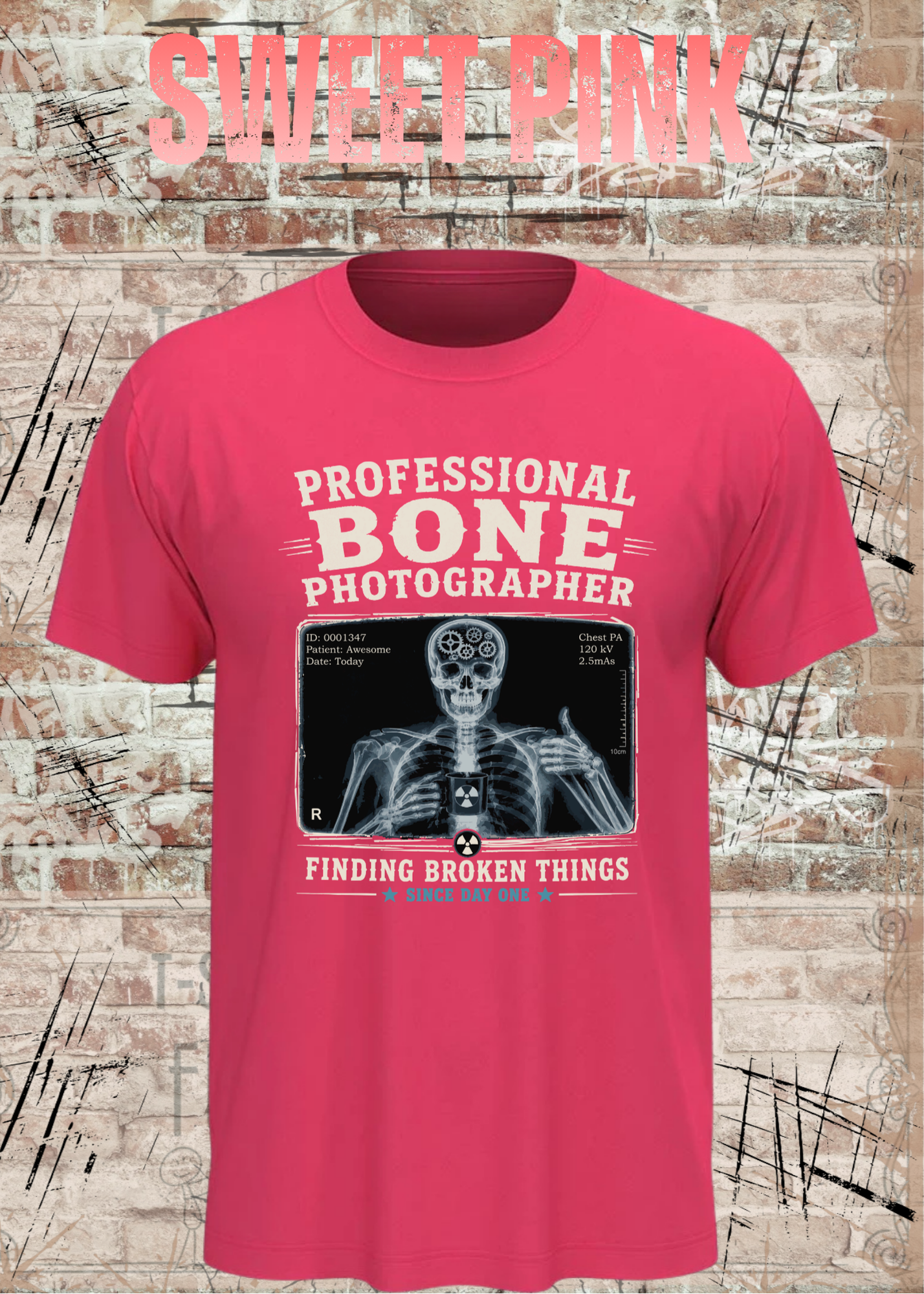 Professional Bone Photographer T-Shirt – Lustiges Radiologie Shirt für Röntgen & Krankenhaus