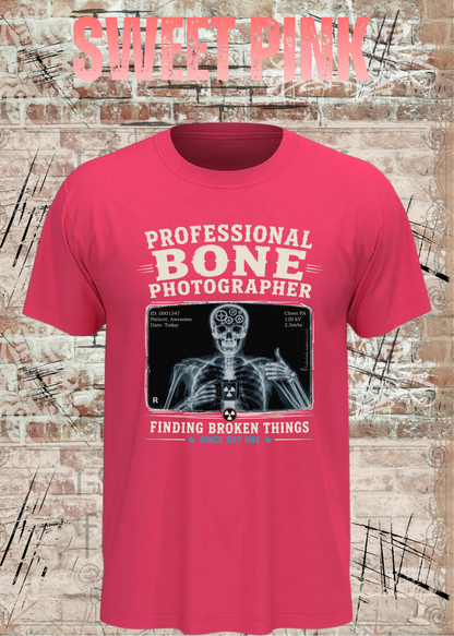 Professional Bone Photographer T-Shirt – Lustiges Radiologie Shirt für Röntgen & Krankenhaus