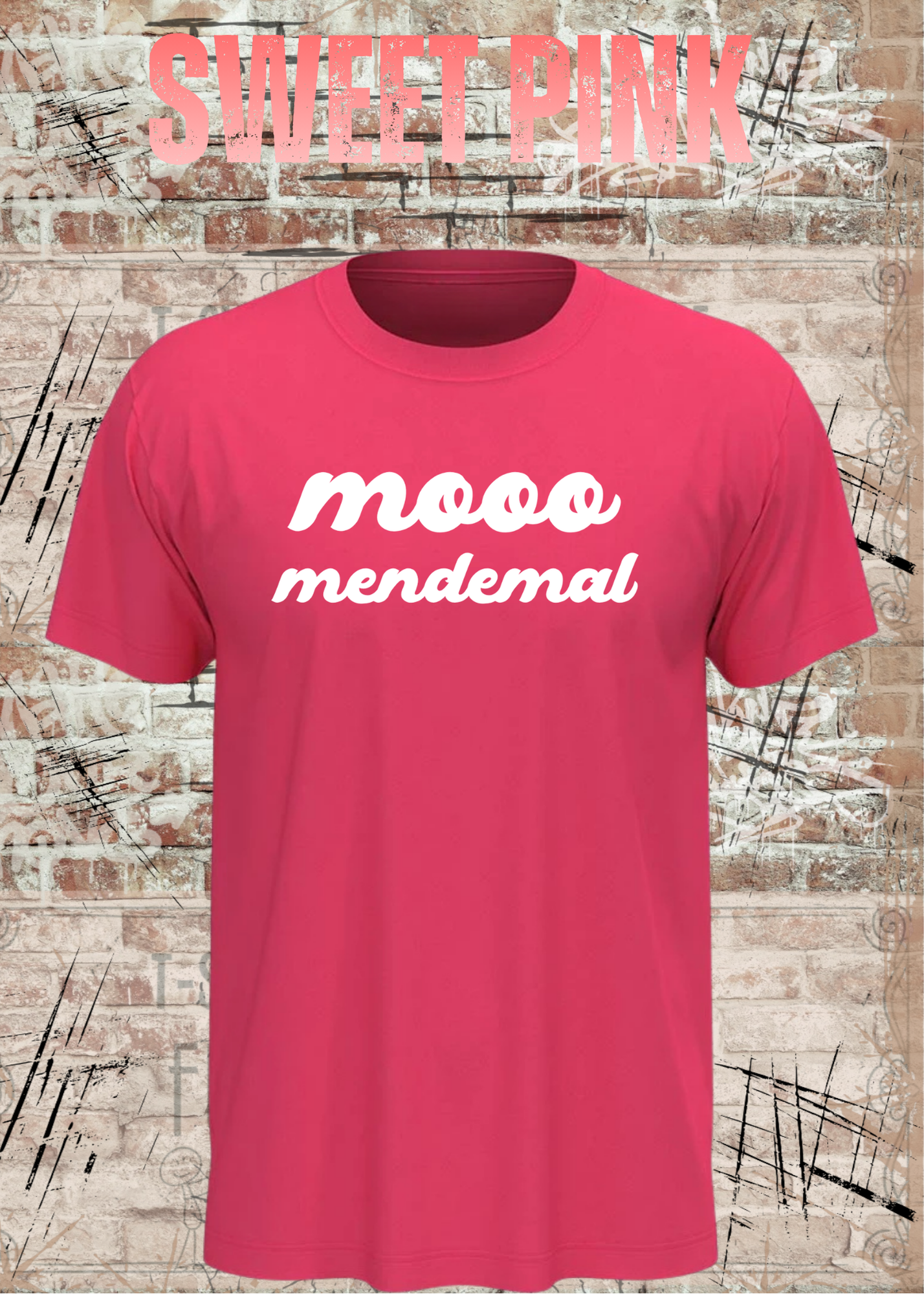 Mooo Mendemal – Lustiges Wortspiel T-Shirt Unisex