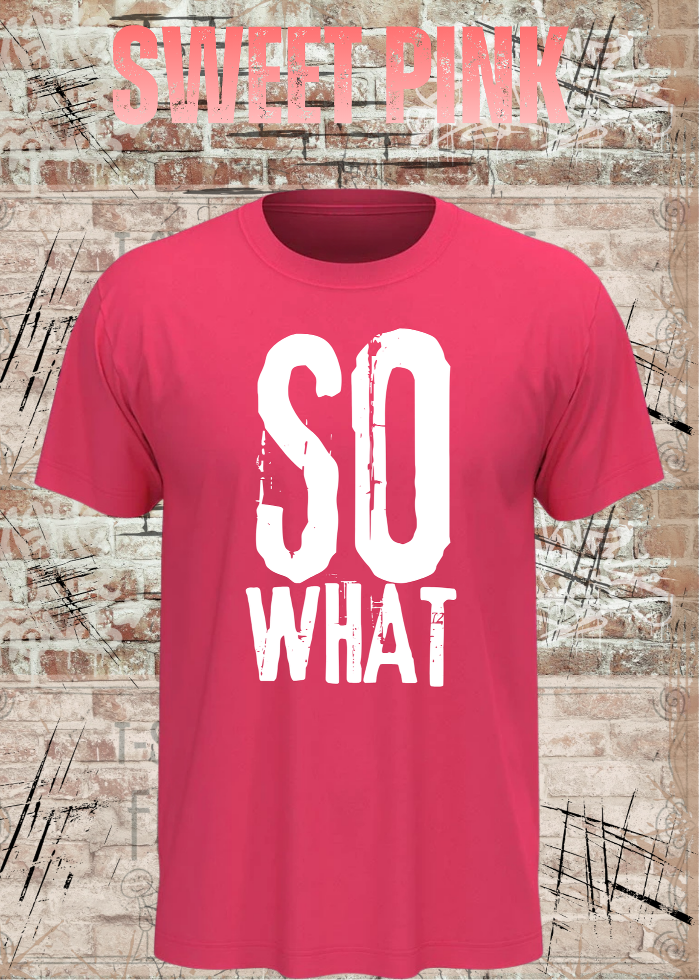SO WHAT T-Shirt Herren & Damen – Rockiges Vintage Statement Shirt – Urban Streetwear Unisex