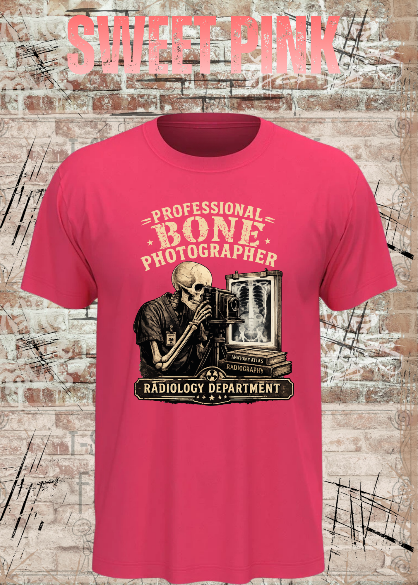 Professional Bone Photographer T-Shirt – Radiology Department Shirt für Röntgen & Klinik
