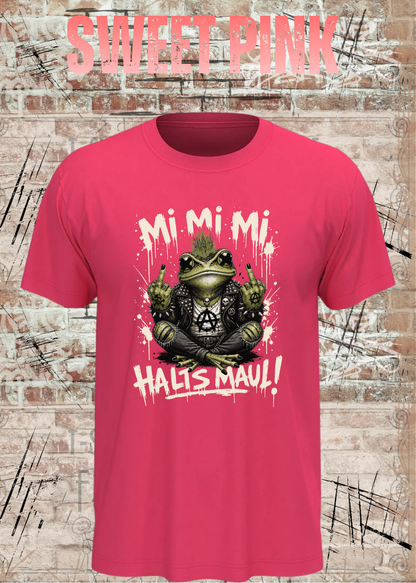 Motz-Frosch Fridolin T-Shirt – Mi Mi Mi Halt’s Maul Punk Shirt