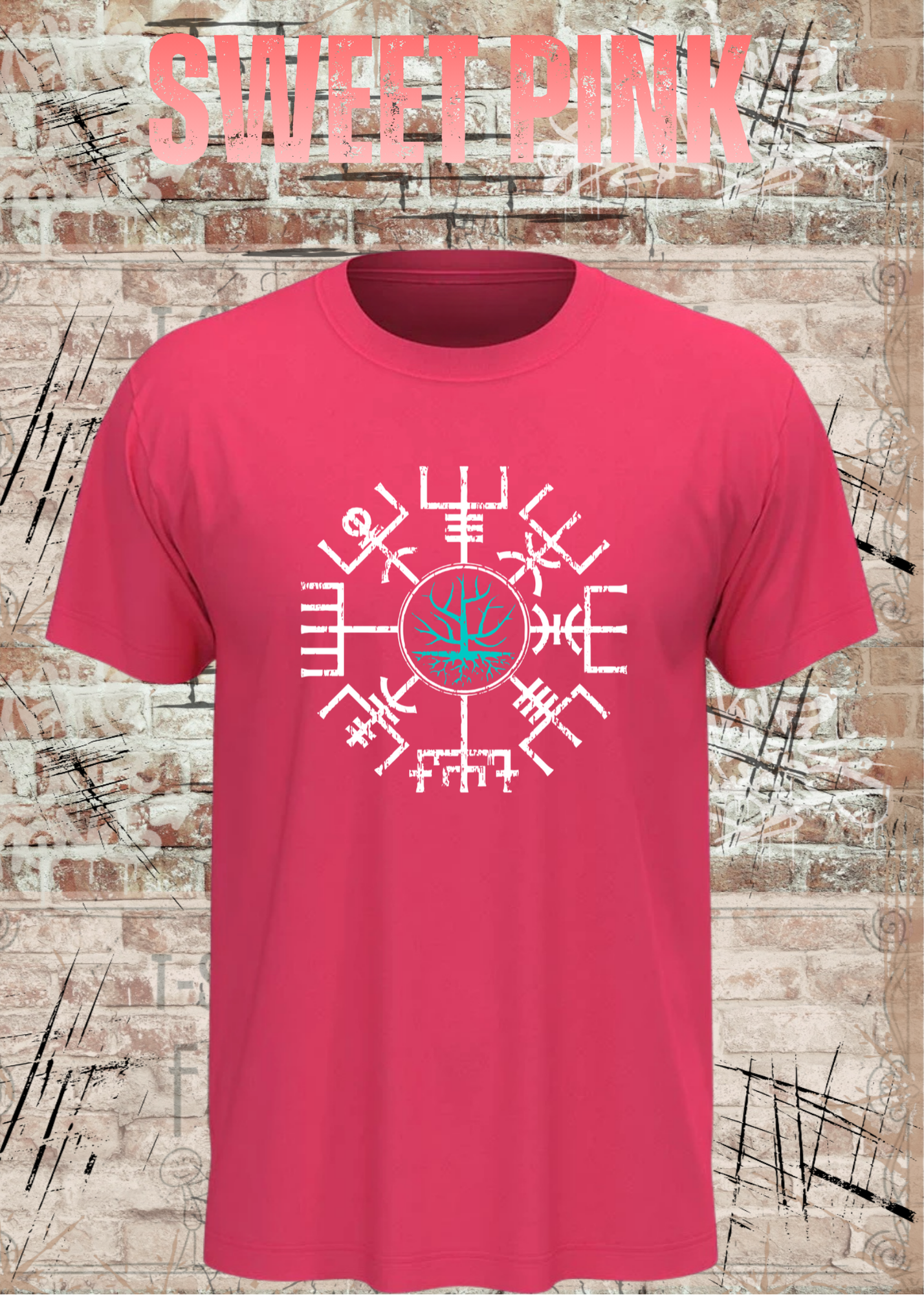 Vegvisir Baum des Lebens Wikinger T-Shirt | Nordische Runen | Unisex Shirt