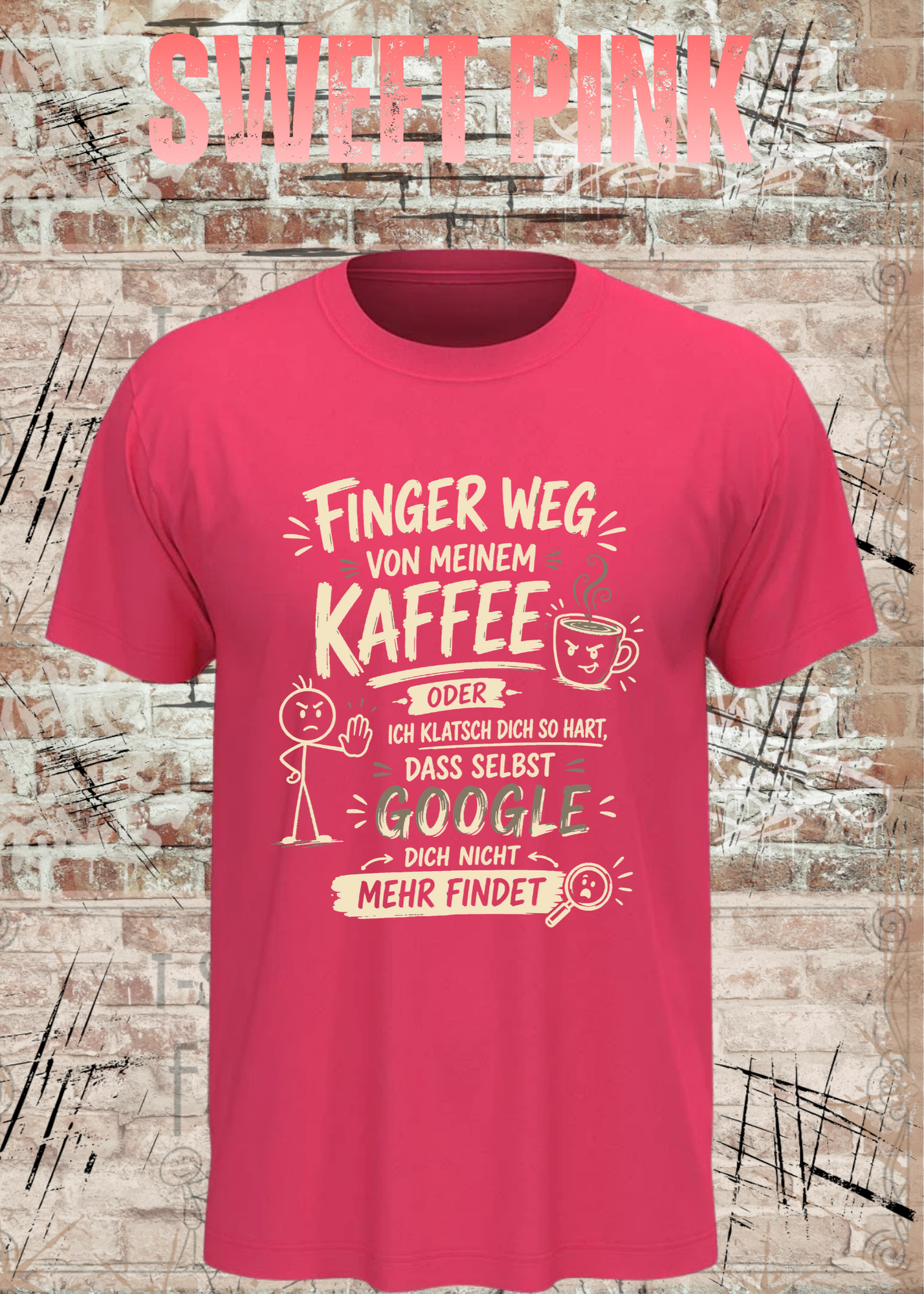 Finger weg von meinem Kaffee – Lustiges Unisex T-Shirt