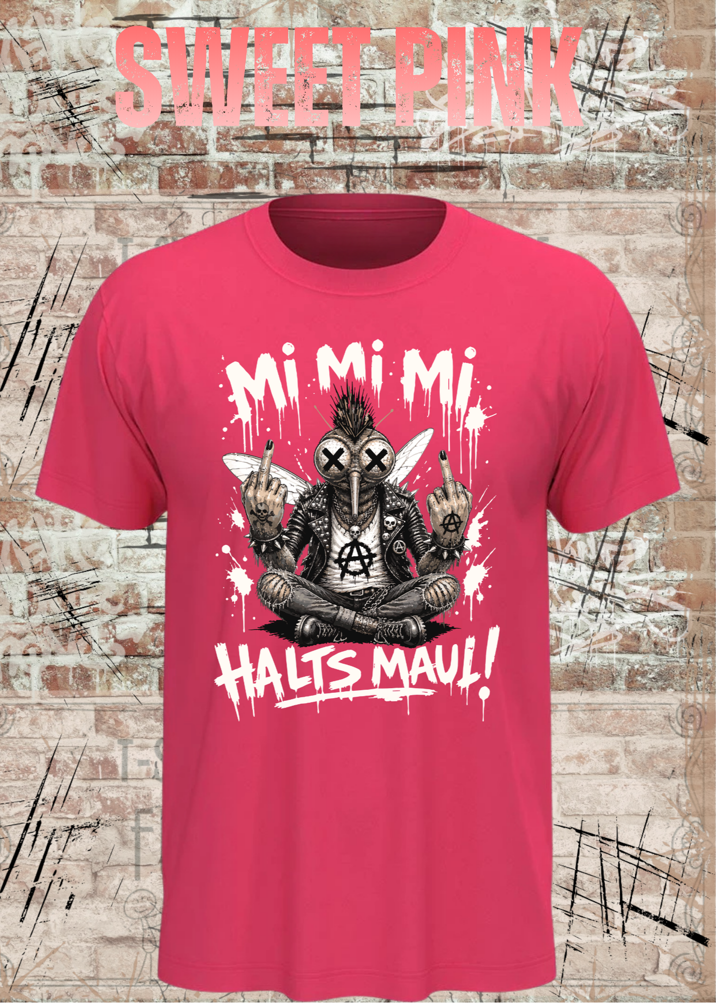 Stech-Mücke Manni T-Shirt – Mi Mi Mi Halt’s Maul Punk Shirt