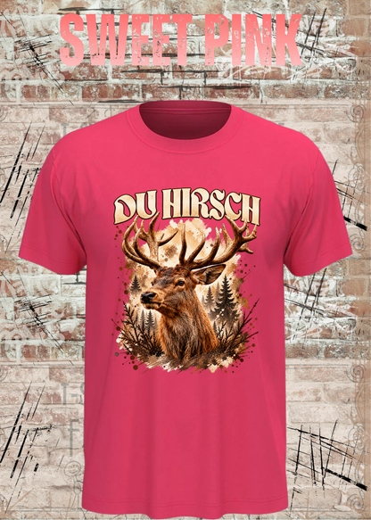 Du Hirsch T-Shirt – Lustiges Hirsch Shirt | Unisex Natur & Jäger Geschenk