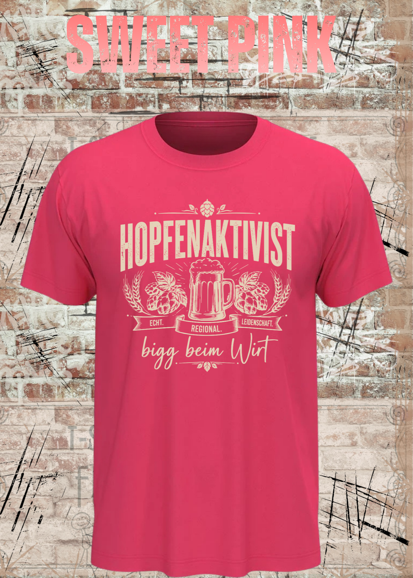 Hopfenaktivist – bigg beim Wirt | Lustiges Bier T-Shirt