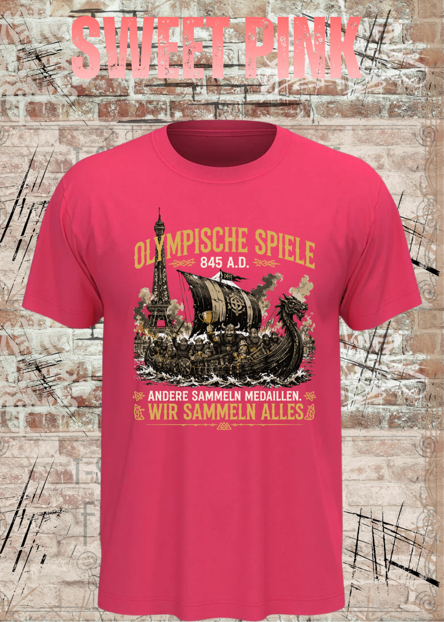 Olympische Spiele 845 A.D. Wikinger T-Shirt – Andere sammeln Medaillen wir sammeln alles Unisex