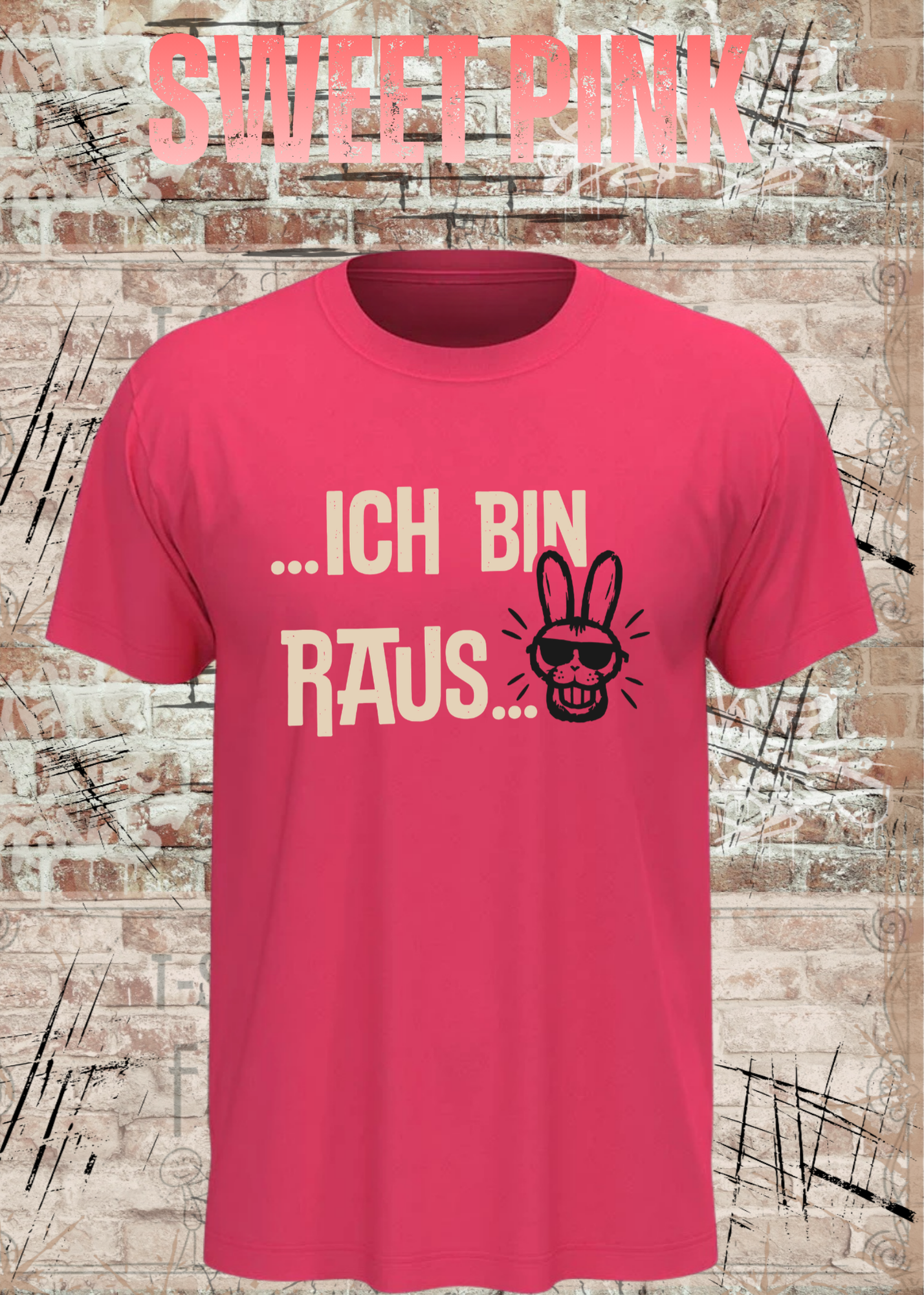 Ich bin raus – Lustiges Unisex T-Shirt mit frechem Hasen