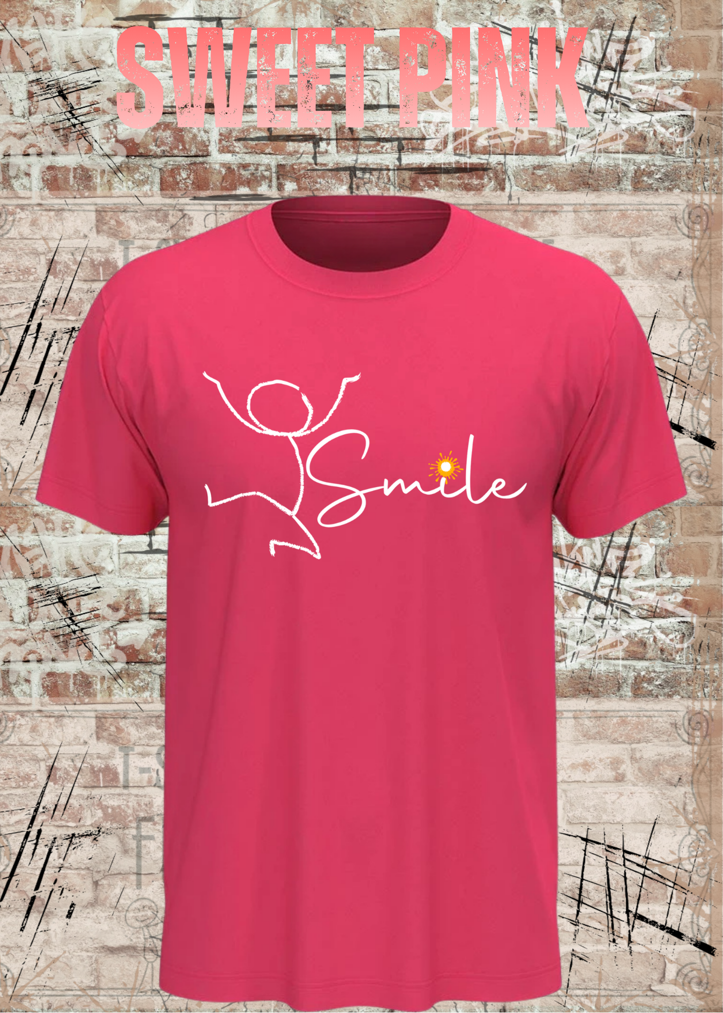 Smile Shirt – Minimalistisches Unisex T-Shirt mit Positive Vibes Design