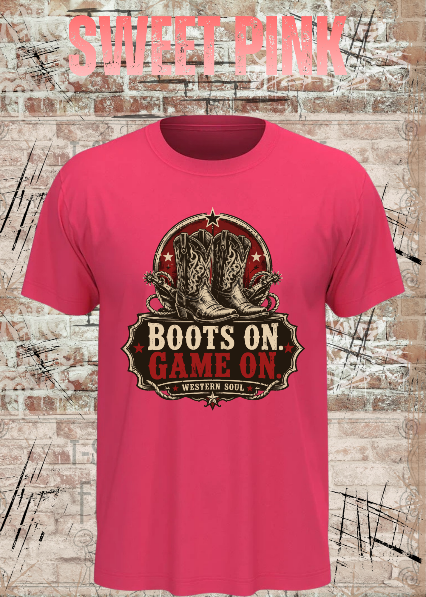 Boots On – Game On | Western Soul Unisex T-Shirt
