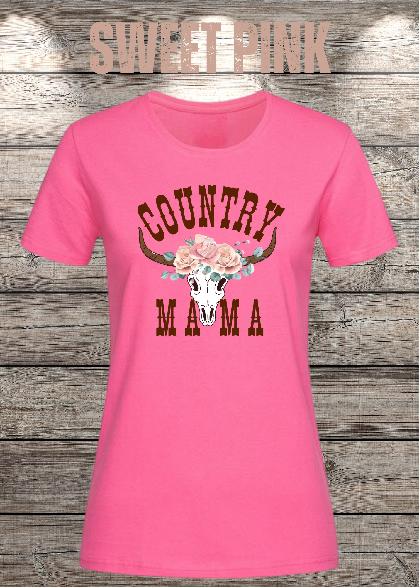 Country Mama T-Shirt - Freizeit Spruch Shirt für Damen