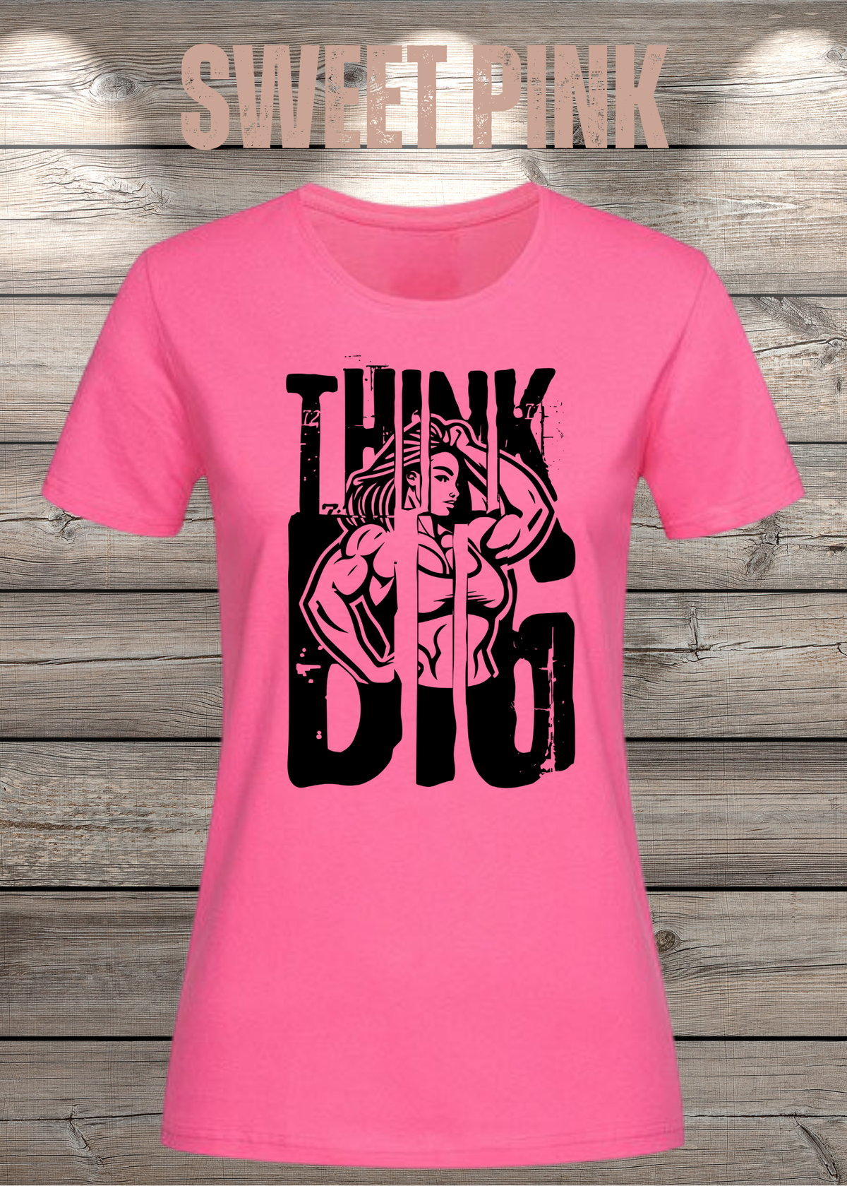Think Big – Damen Statement T-Shirt | Starkes Power Shirt
