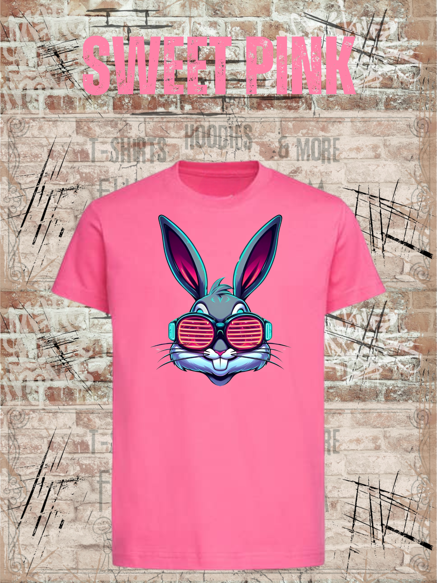 Cooles Bunny Kinder T-Shirt Witziges Kids T-Shirt Geschenkidee